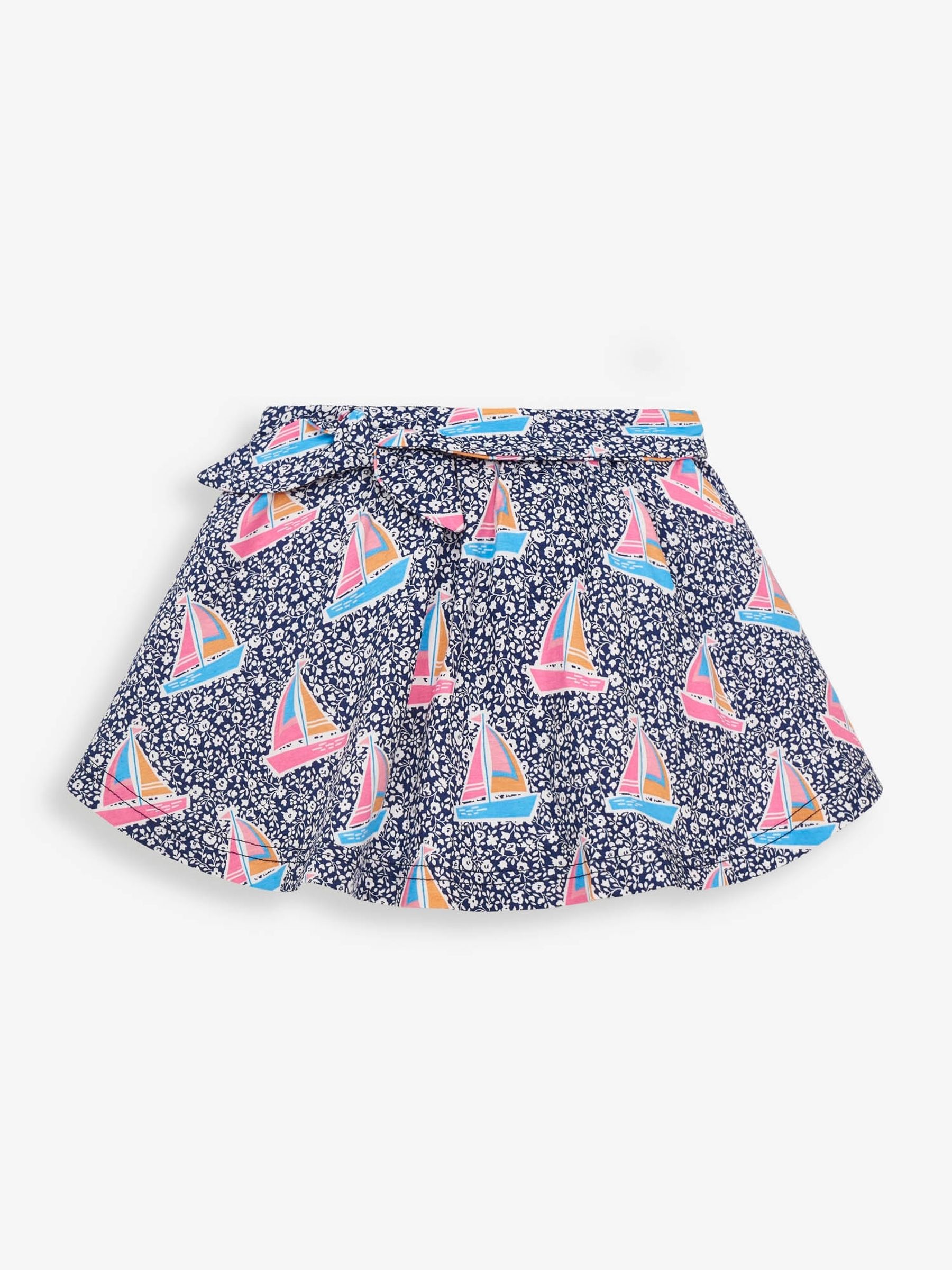Navy Floral Boat Printed Skort - Image 1 of 2