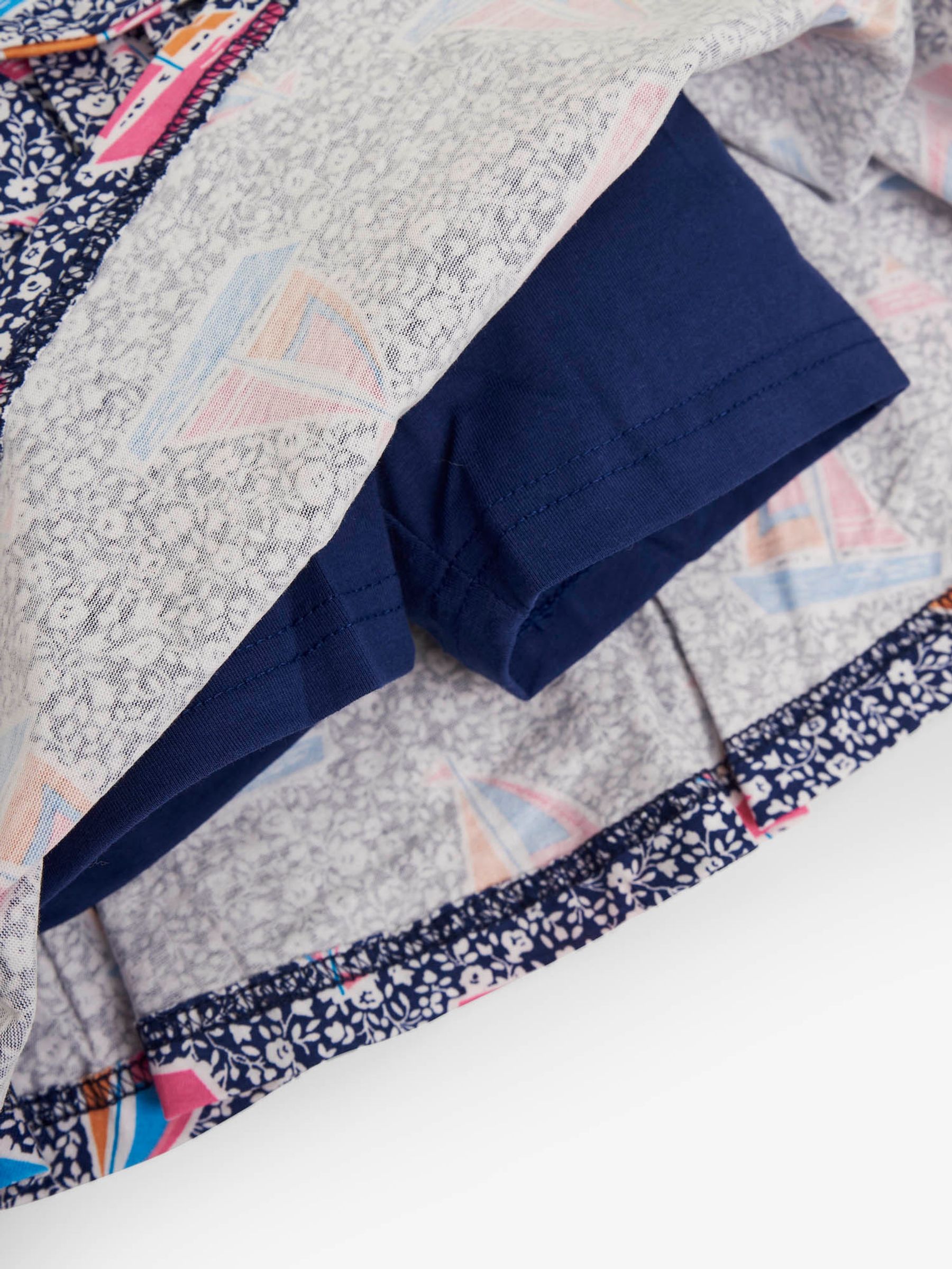 Navy Floral Boat Printed Skort - Image 2 of 2