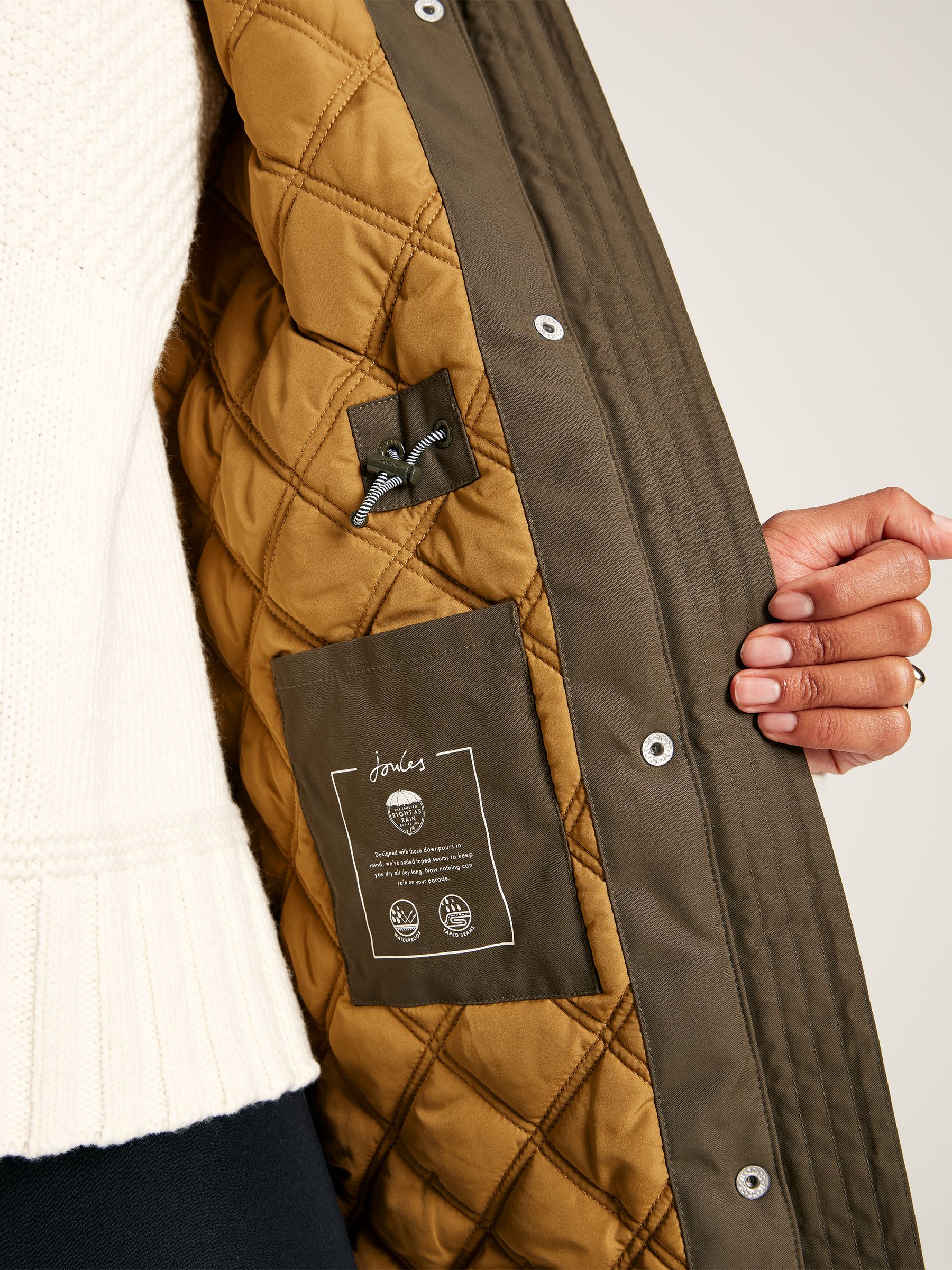 Wiltshire Green Waterproof Parka Coat With Hood - Image 6 of 9