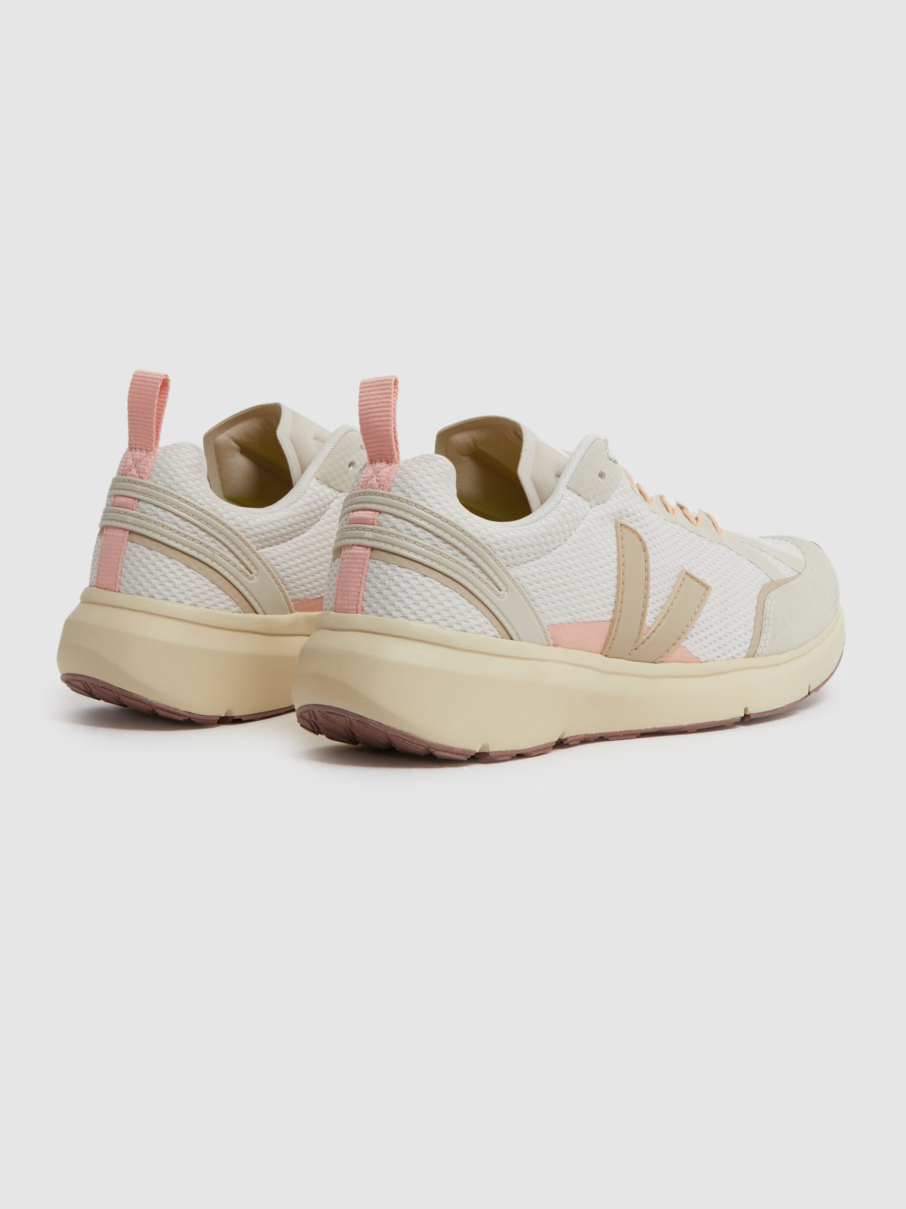 Veja Mesh Running Trainers in Gravel Almond - Image 5 of 7