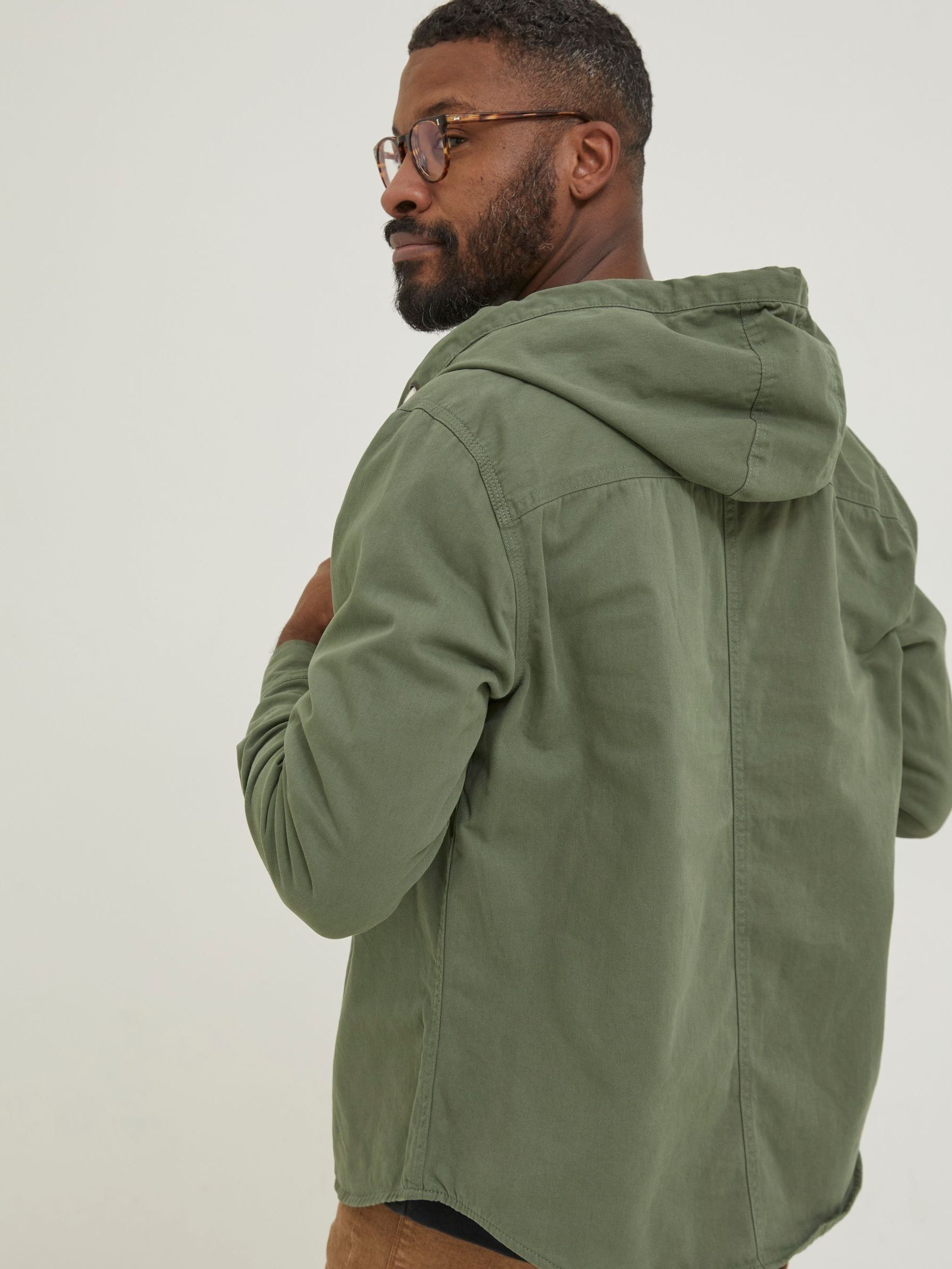 Green Walcot Hooded Overshirt - Image 2 of 4