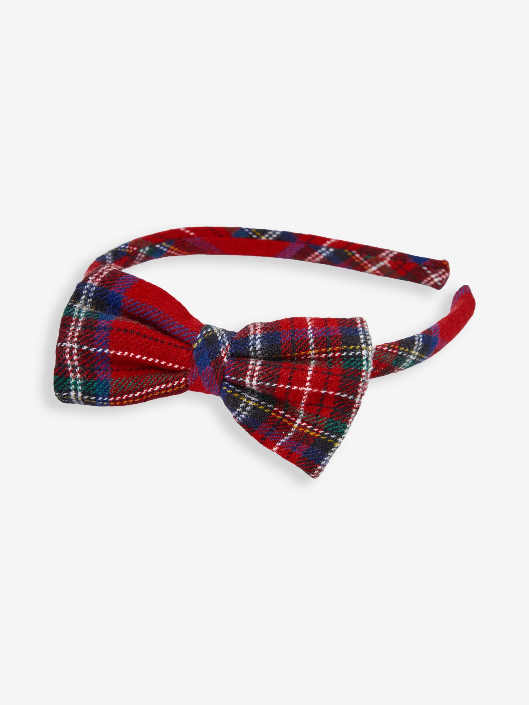 Navy Blue Tartan Hairband - Image 1 of 3