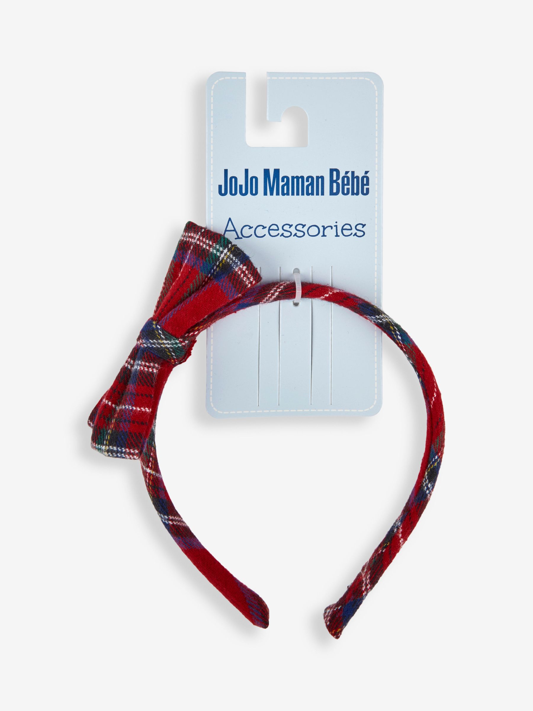 Navy Blue Tartan Hairband - Image 2 of 3