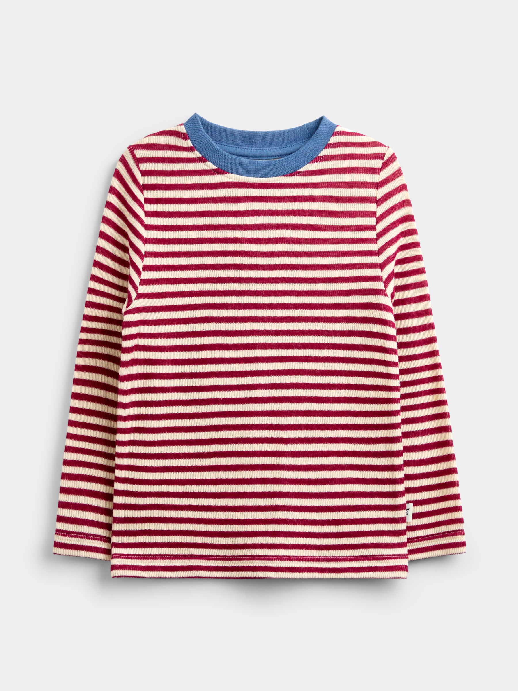 Denim Blue Stripe Jersey Denim Embroidered Pinny Top Set - Image 3 of 8