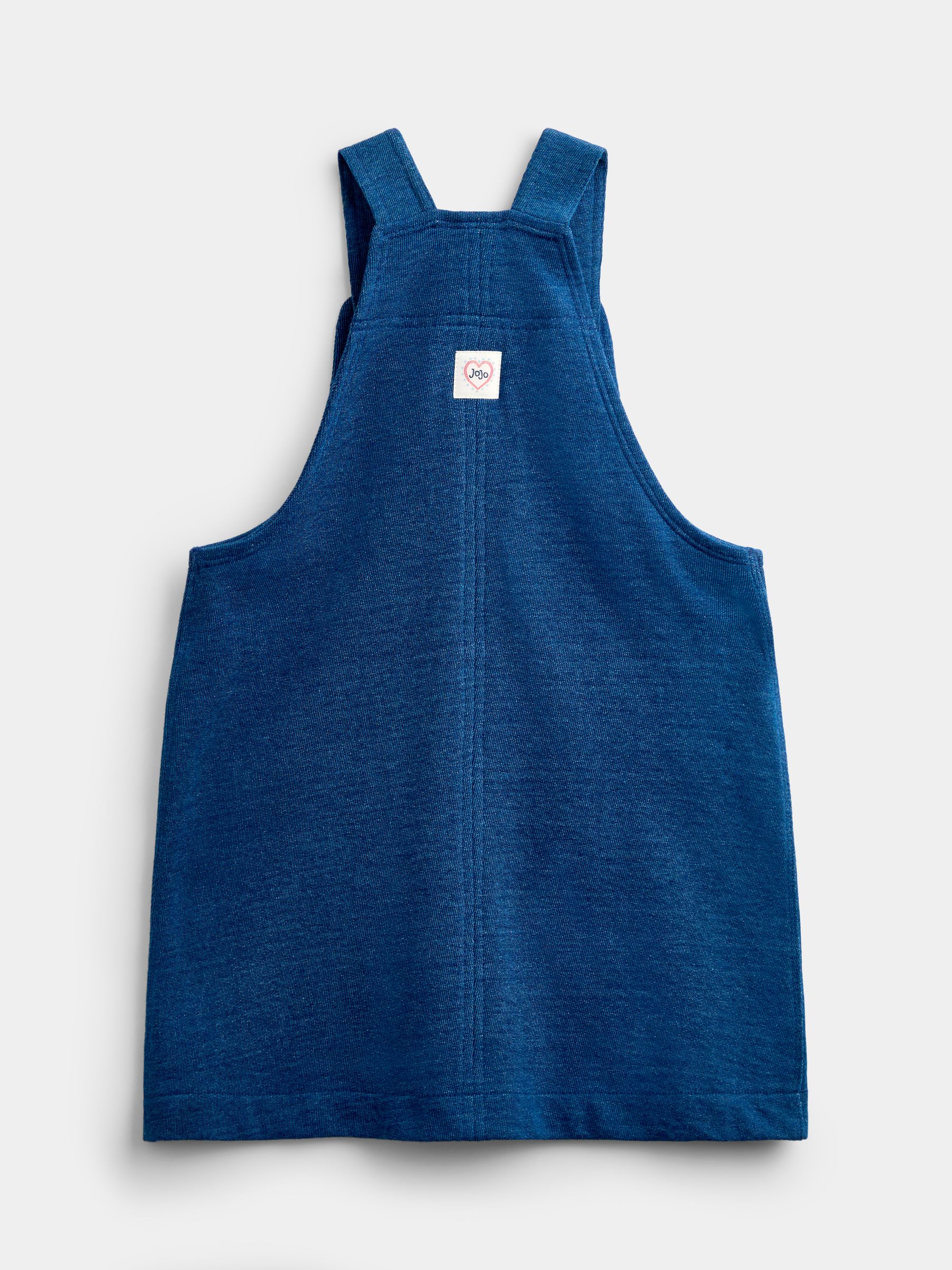 Denim Blue Stripe Jersey Denim Embroidered Pinny Top Set - Image 6 of 8