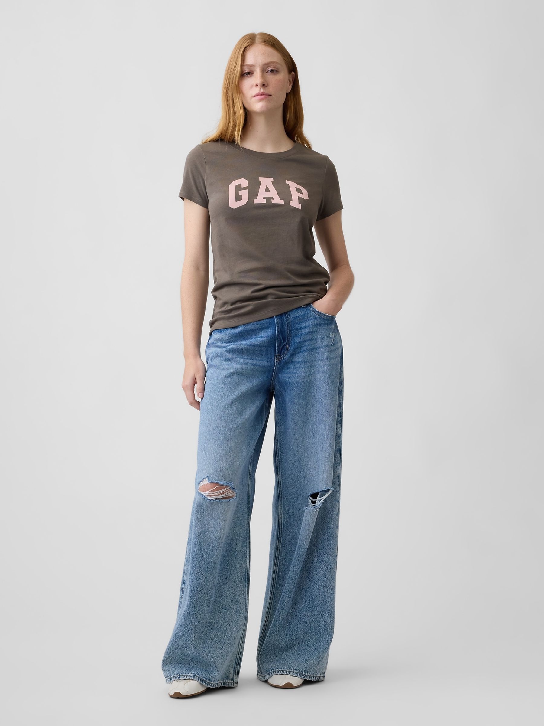 Brown/Pink Logo Short Sleeve T-Shirt - Image 3 of 4