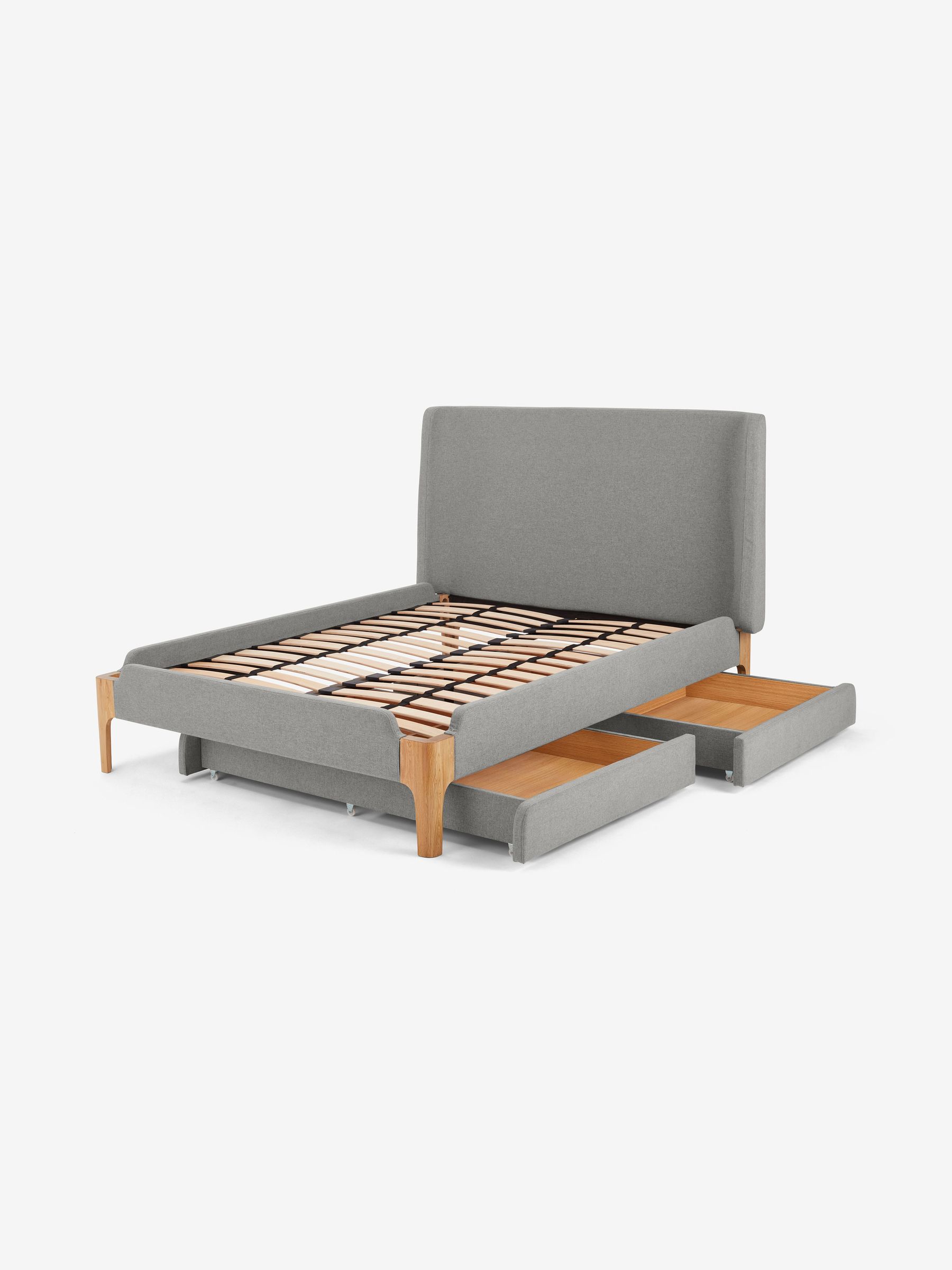 Drawer Storage Bed Roscoe in Cool Grey - Image 2 of 3