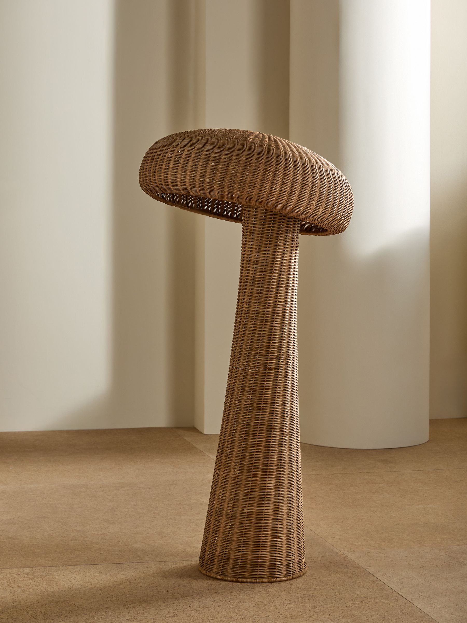 Leilani Rattan Floor Light in Natural - Image 2 of 4