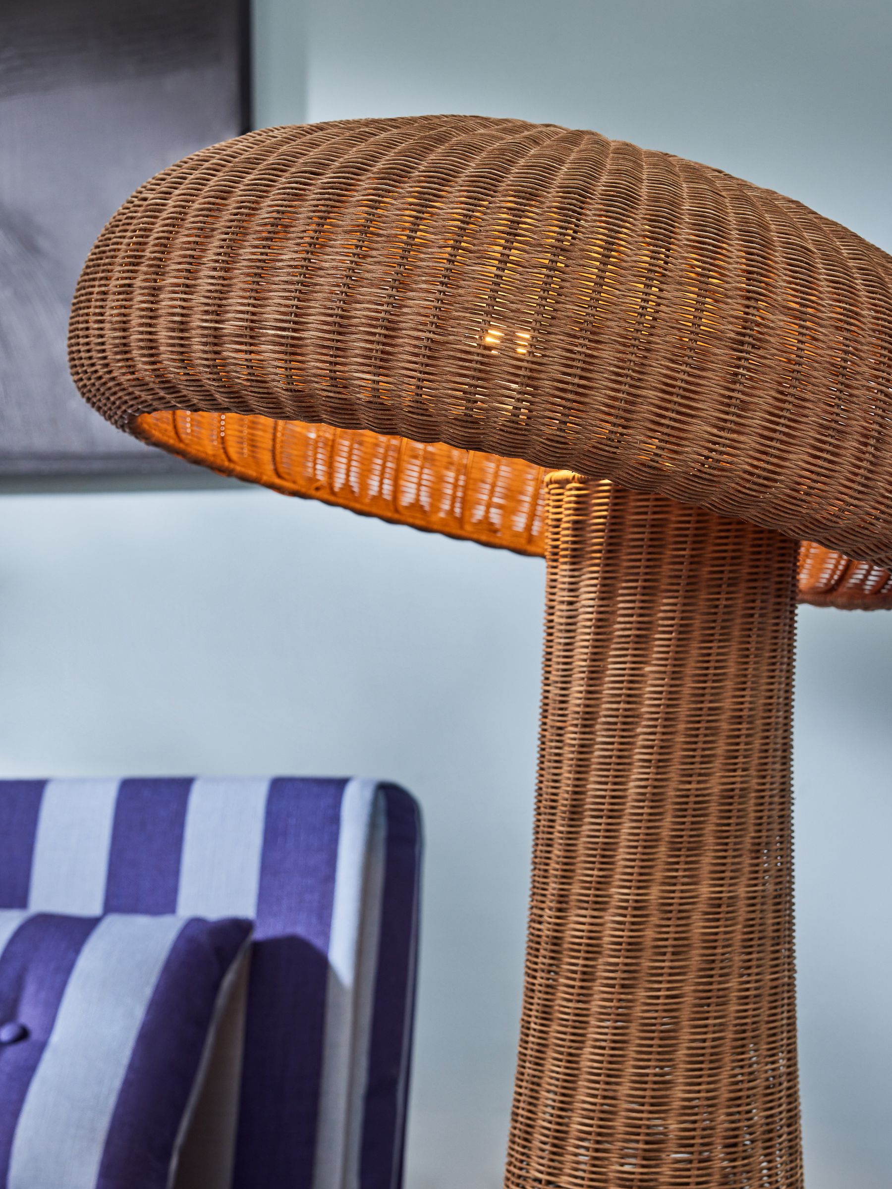 Leilani Rattan Floor Light in Natural - Image 3 of 4