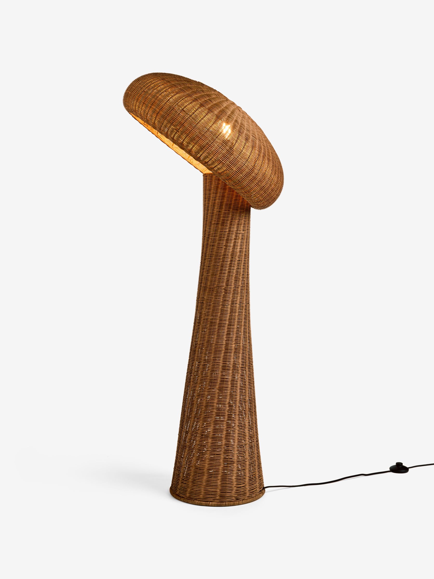 Leilani Rattan Floor Light in Natural - Image 5 of 5
