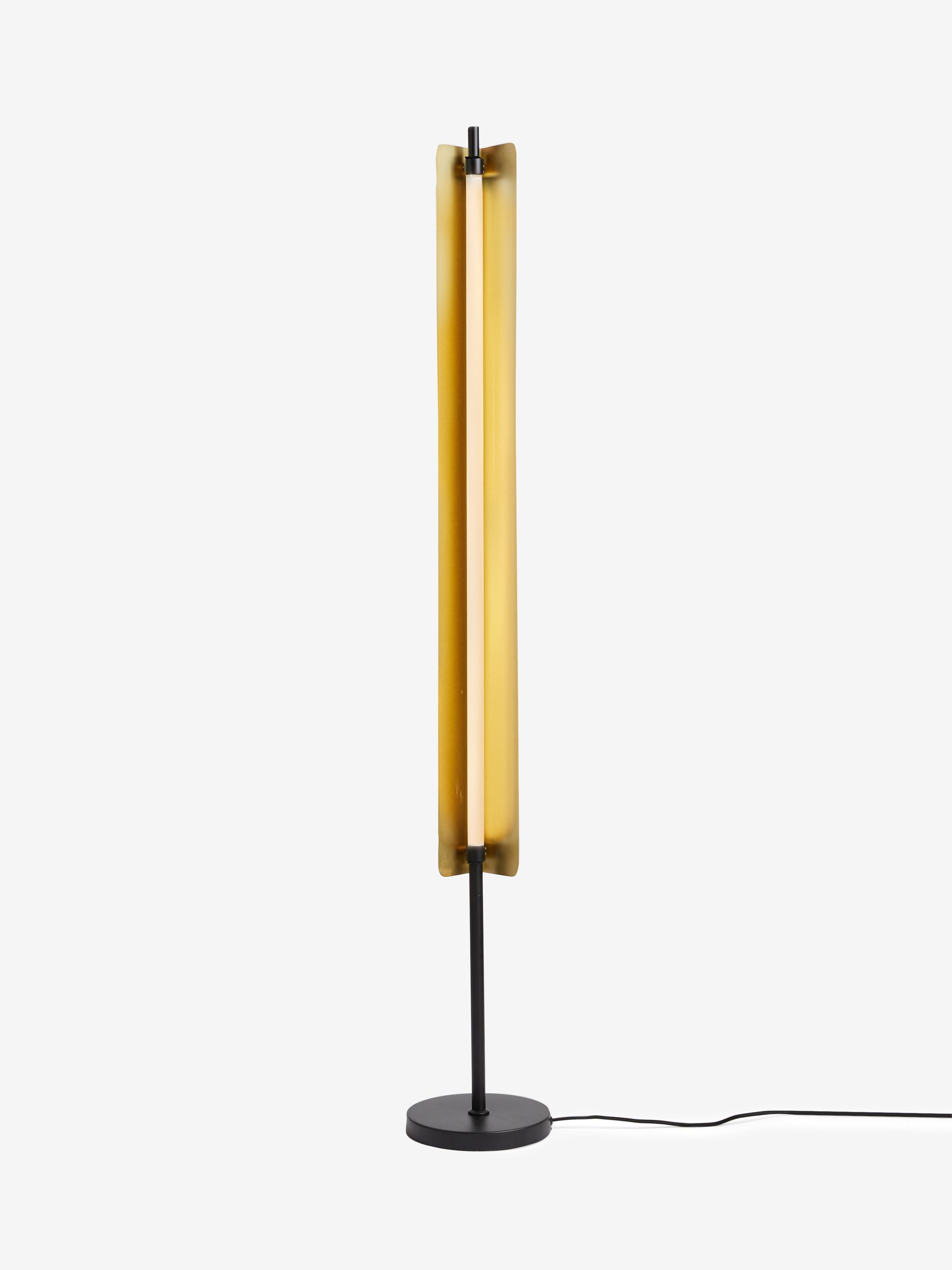 Ellis Floor Lamp in Black/Brass - Image 4 of 4