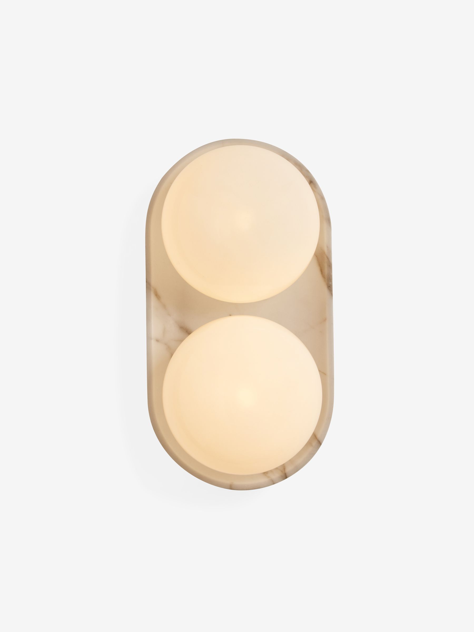 Wilf Wall Light in White Marble Effect - Image 4 of 5