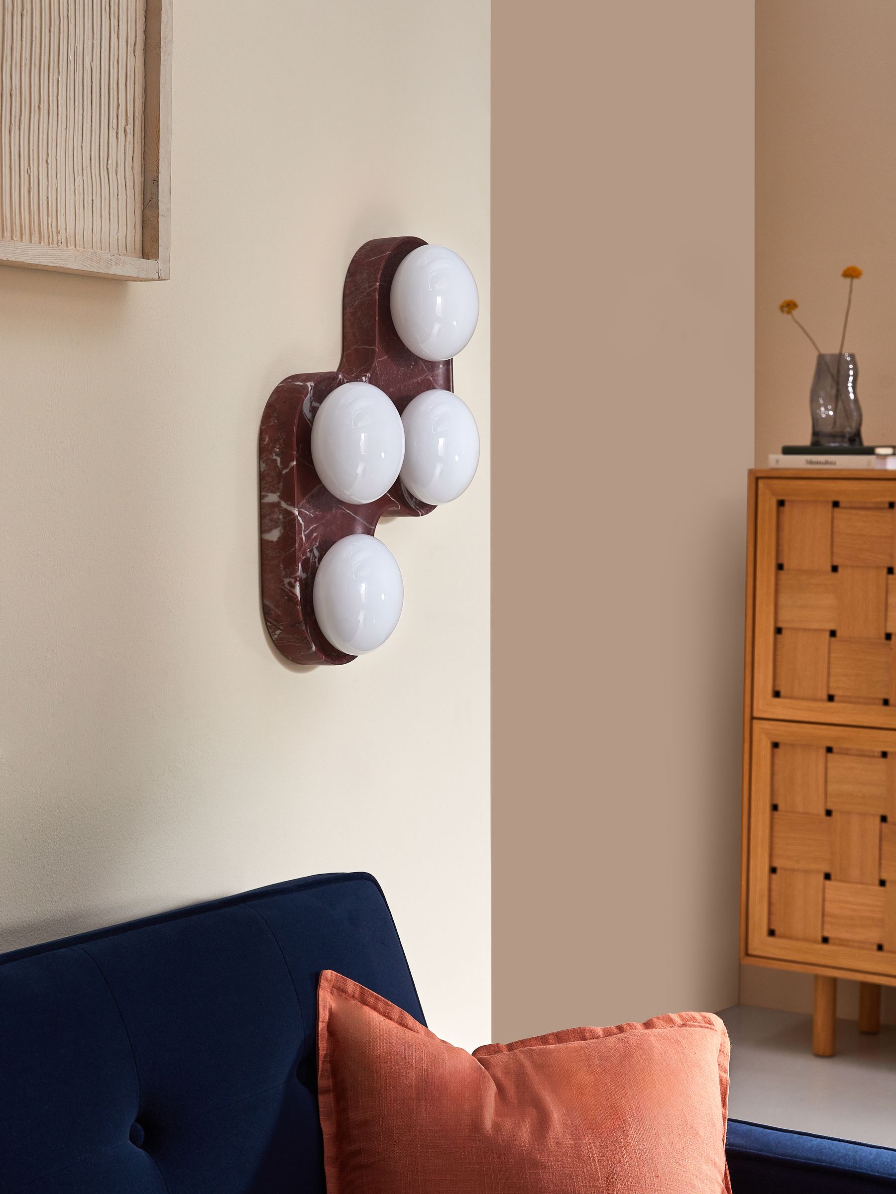 Wilf Wall Light in Red - Image 2 of 4
