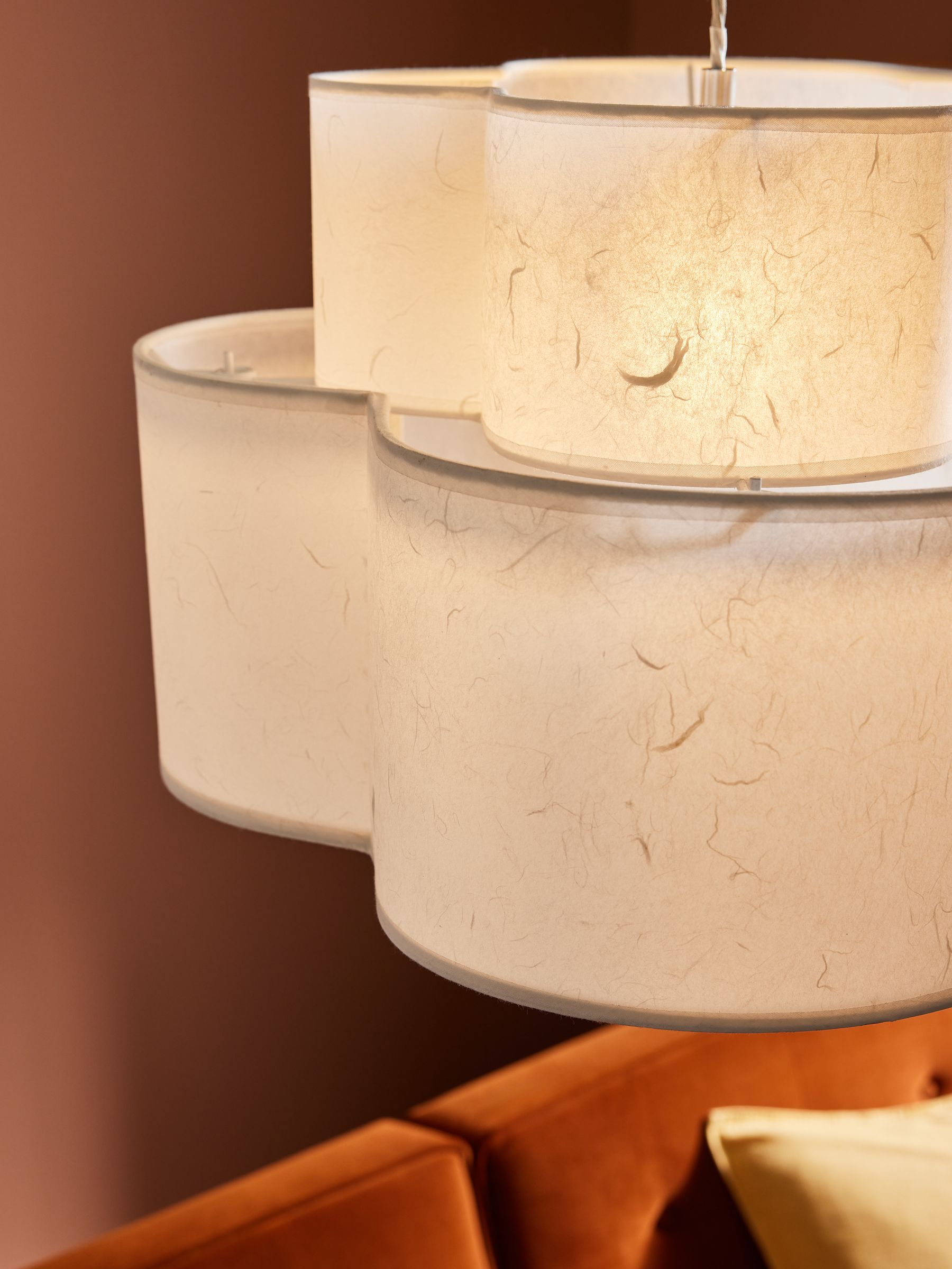 2 Tier Giana Pendant Ceiling Light in White - Image 2 of 4
