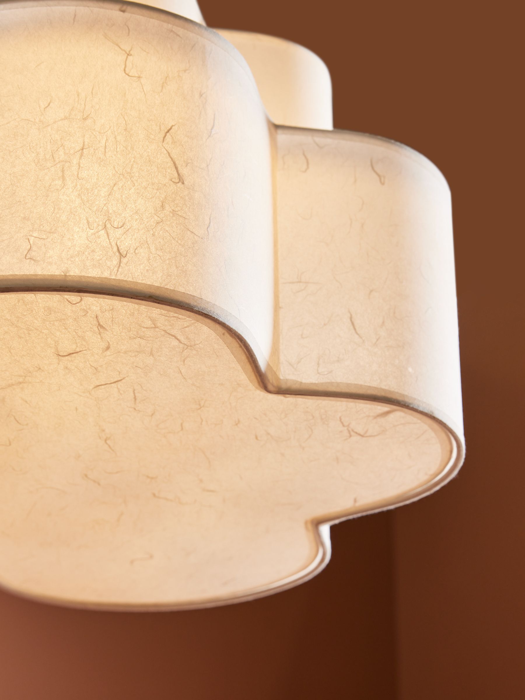 2 Tier Giana Pendant Ceiling Light in White - Image 3 of 4