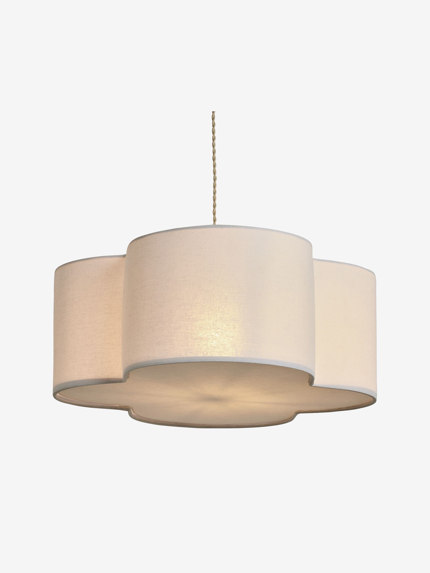 Regular Giana Pendant Ceiling Light in White - Image 5 of 6