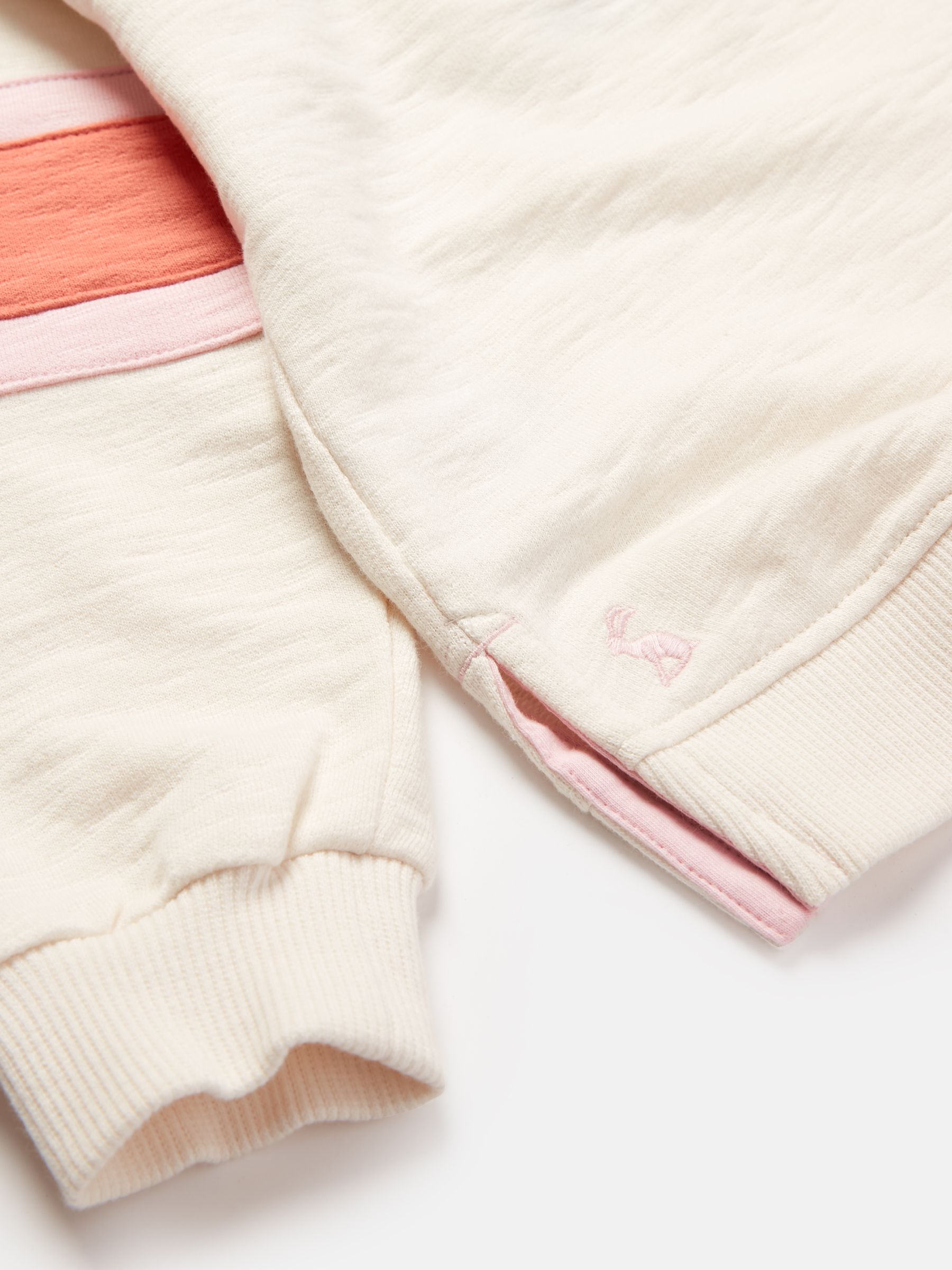 Cara Cream Colourblock Crewneck Sweatshirt - Image 4 of 4