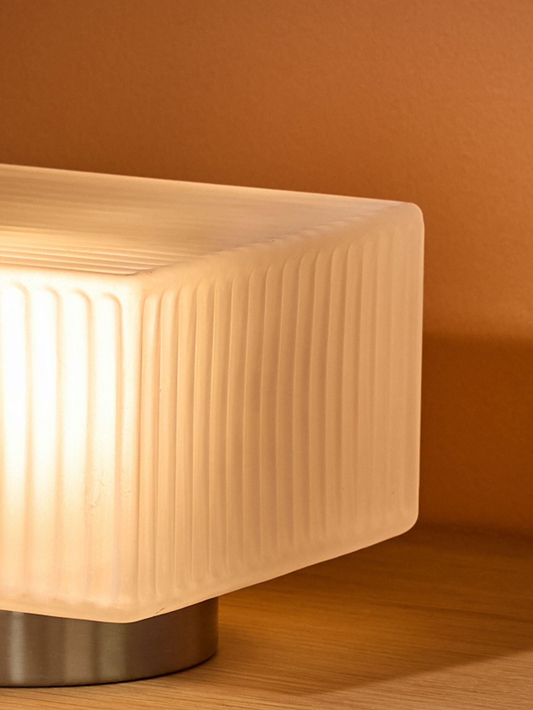 Alma Table Lamp in Silver/White - Image 4 of 4