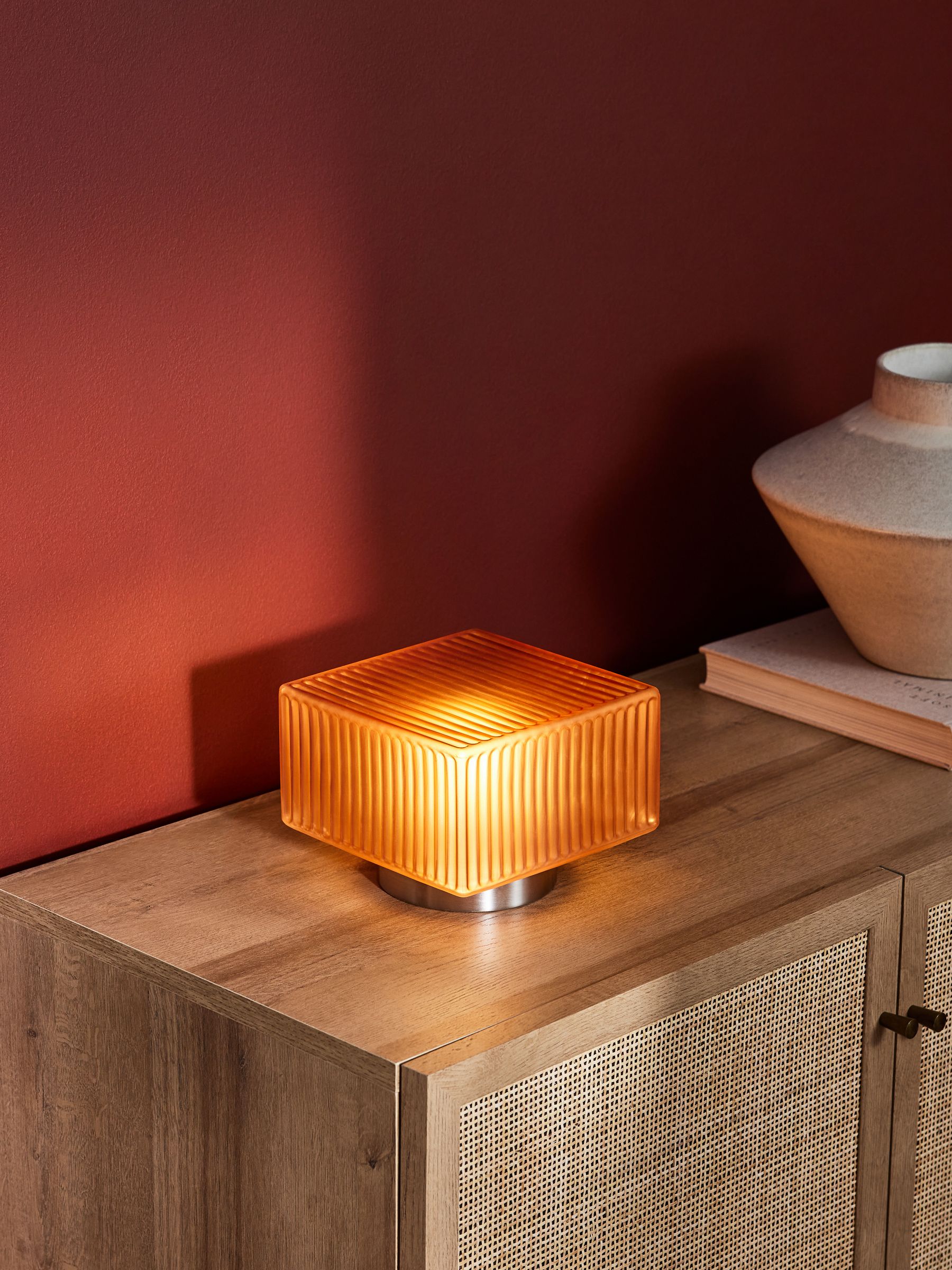 Alma Table Lamp in Brown/Silver - Image 1 of 5