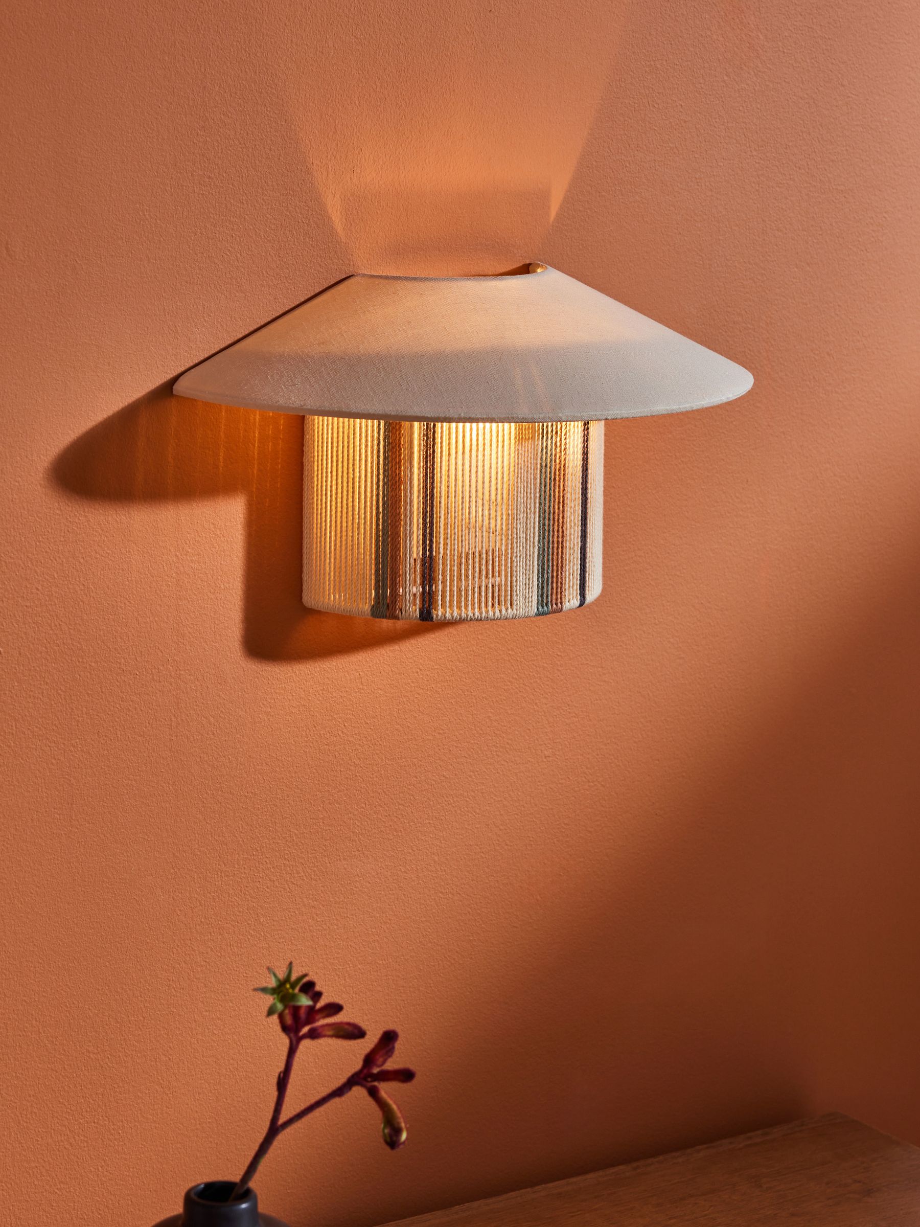 Ronnie Wall Light in Cream - Image 3 of 6