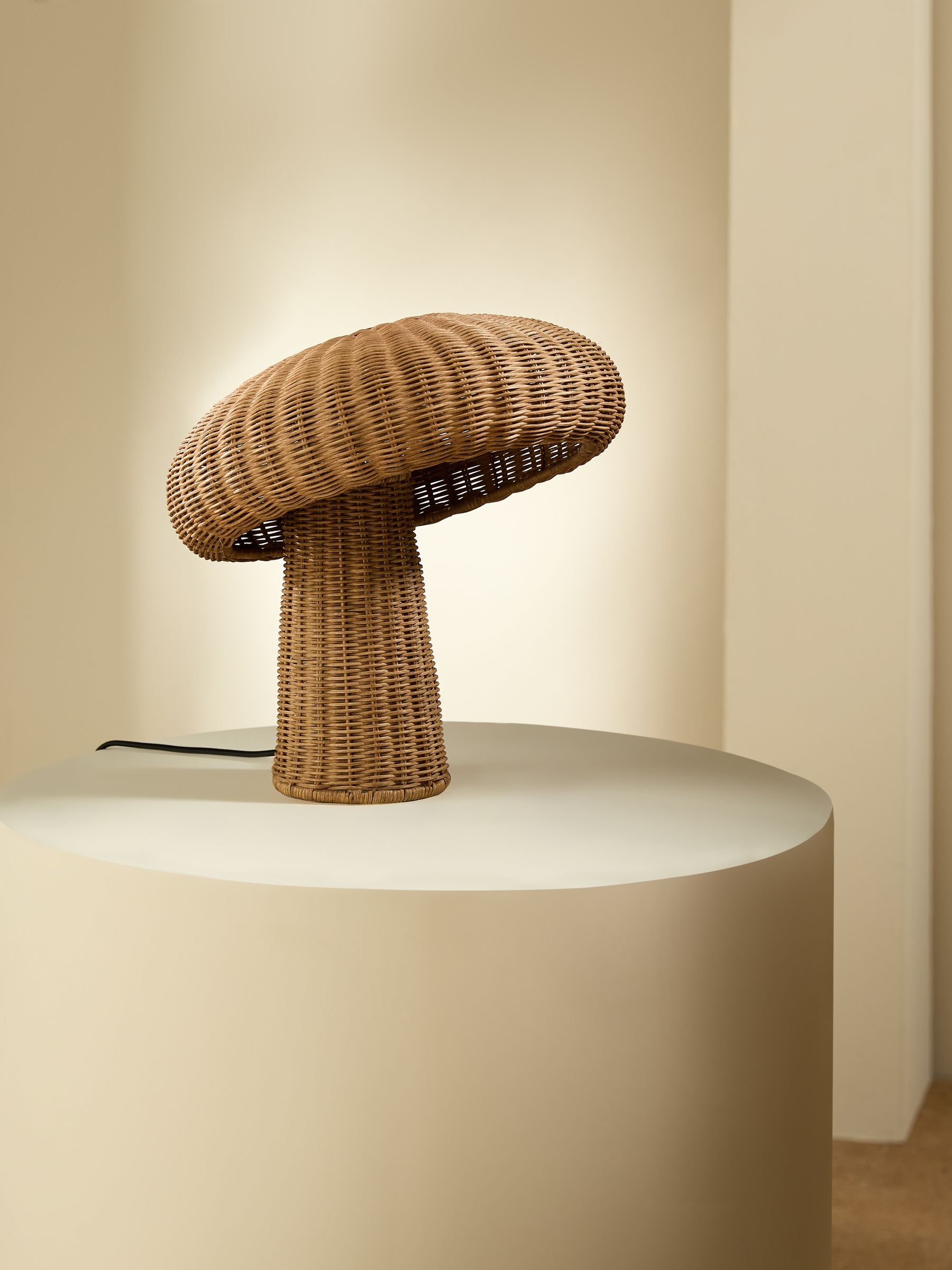Leilani Rattan Table Lamp in Natural - Image 2 of 5