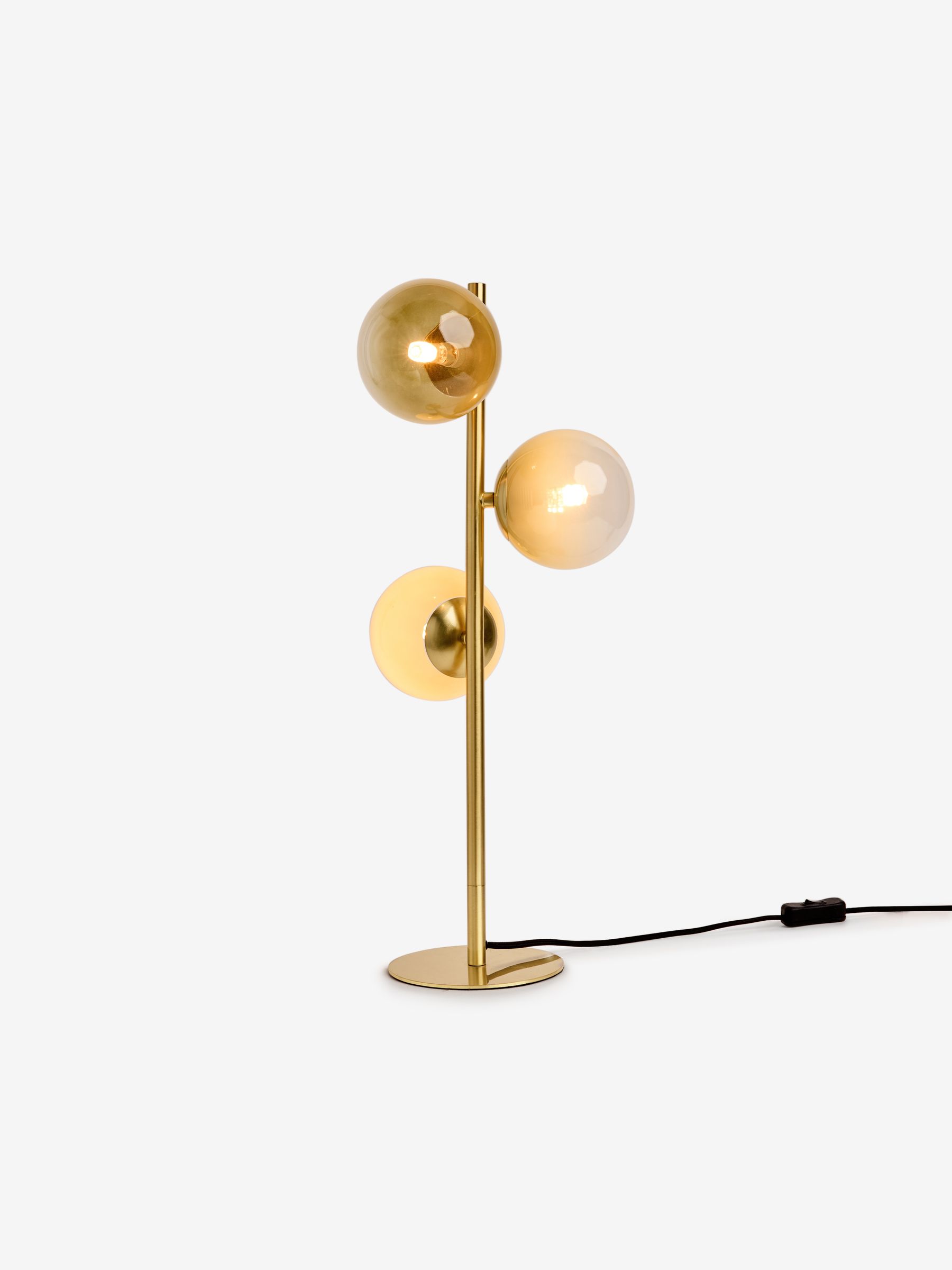 Globe Table Lamp in Brass/Green Ombre - Image 5 of 5