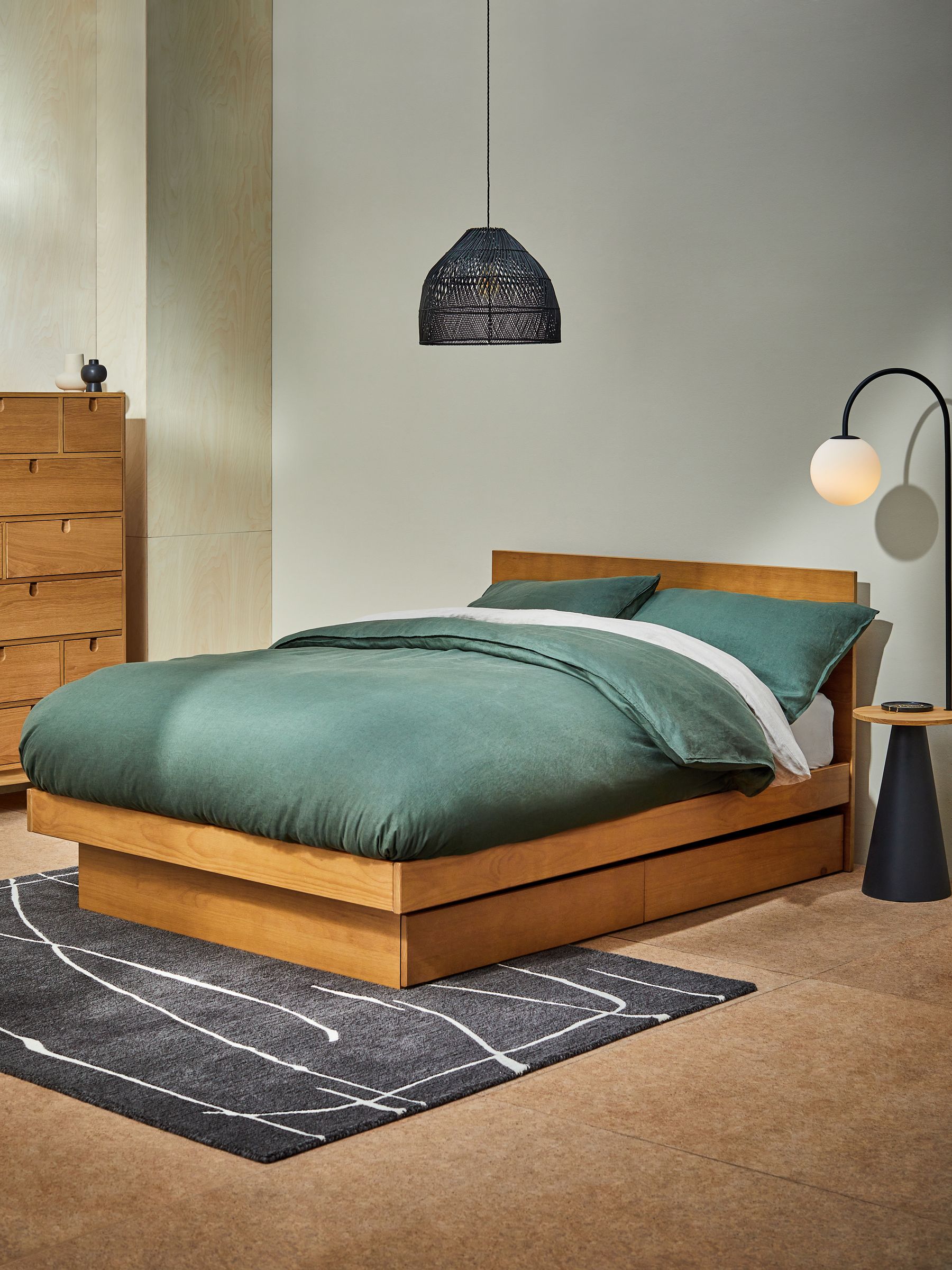 Meiko Storage Bed in Wood - Image 1 of 6