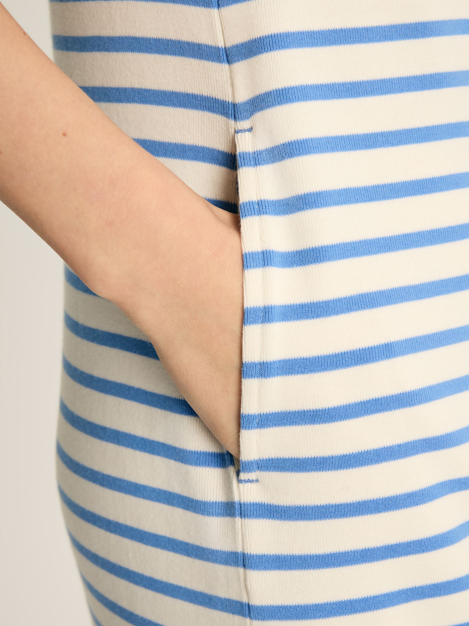 Cleo Blue/White Striped Midi Dress - Image 5 of 6