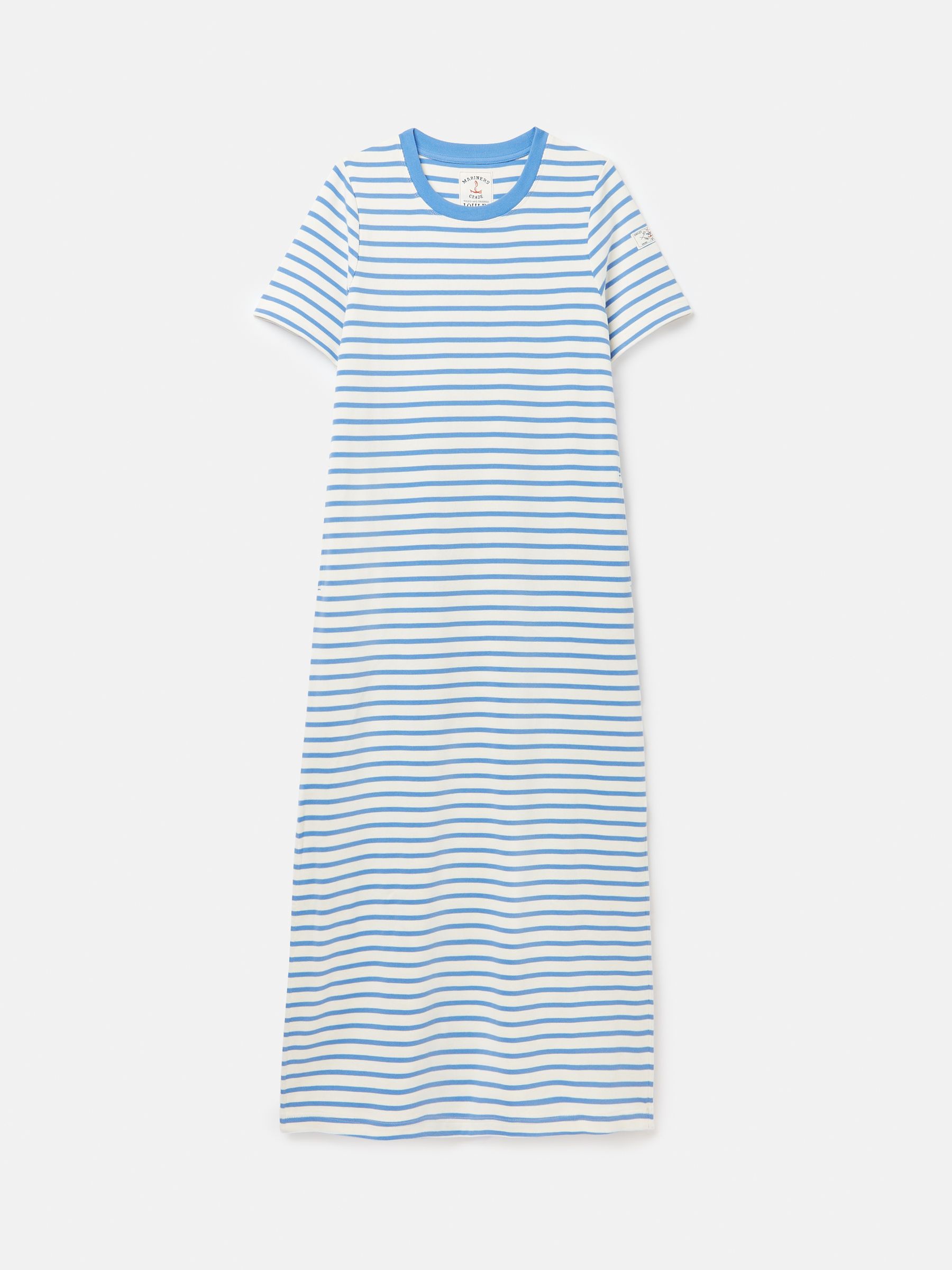 Cleo Blue/White Striped Midi Dress - Image 6 of 6