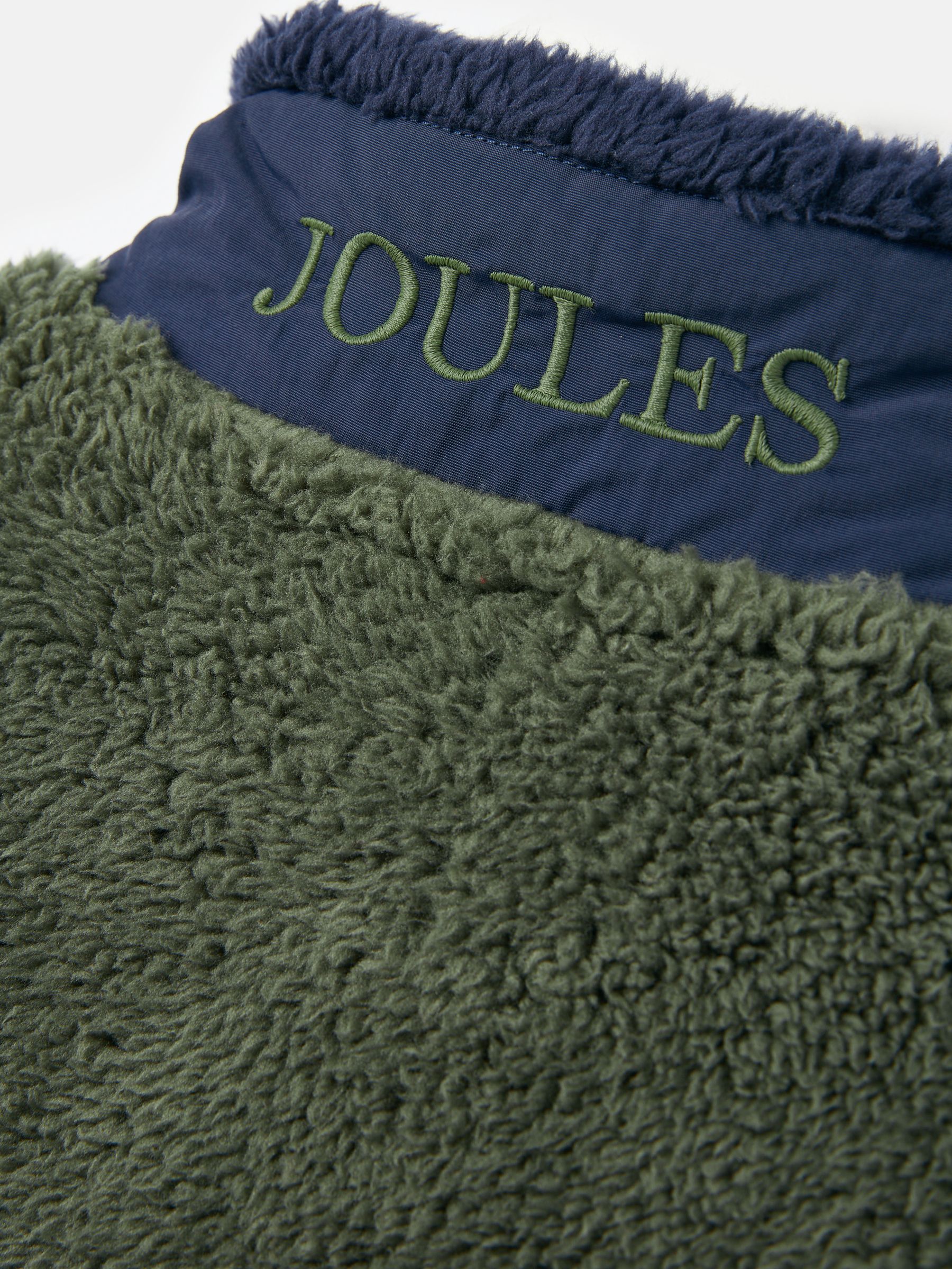 Boys' Always Cosy Green/Navy Half Zip Borg Fleece - Image 4 of 5