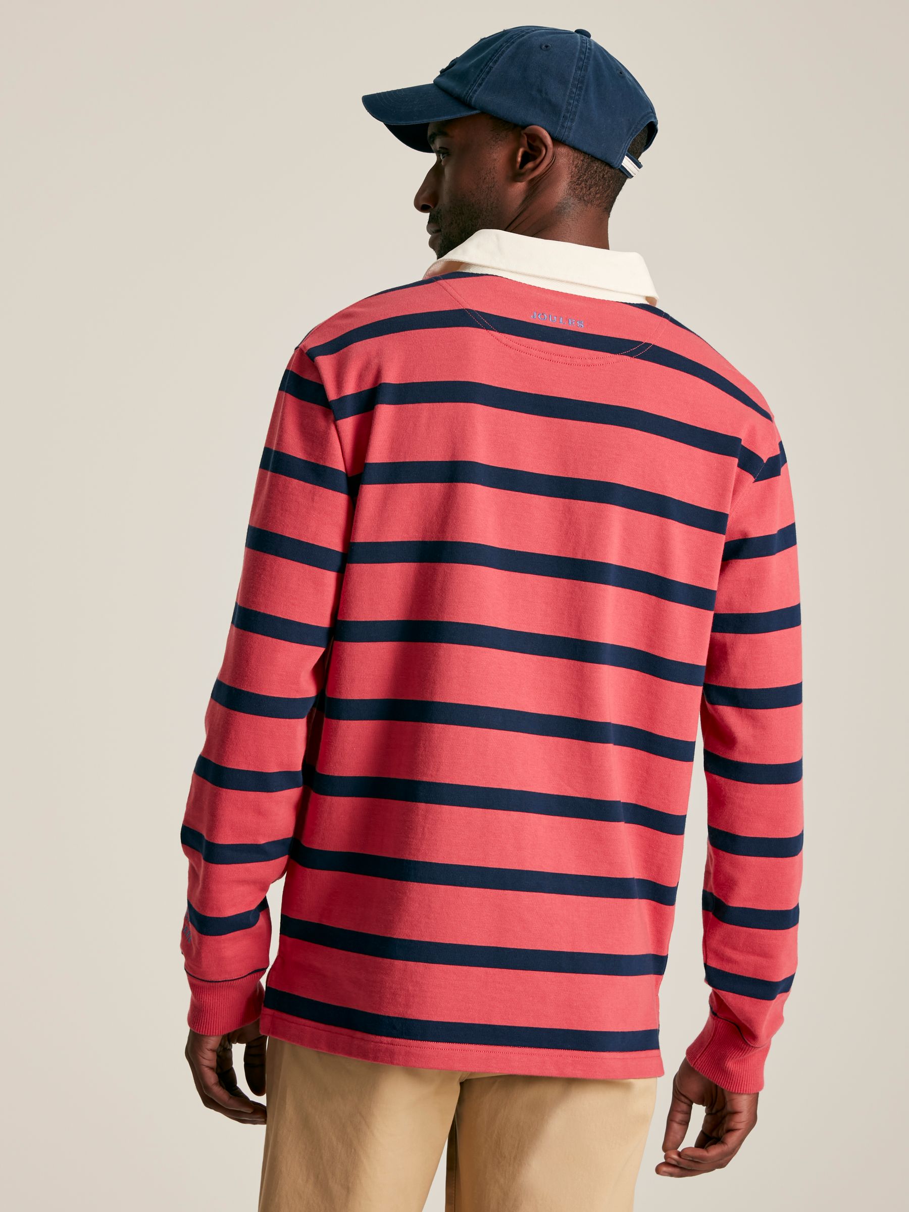 Onside Pink & Navy Striped Rugby Shirt - Image 2 of 9