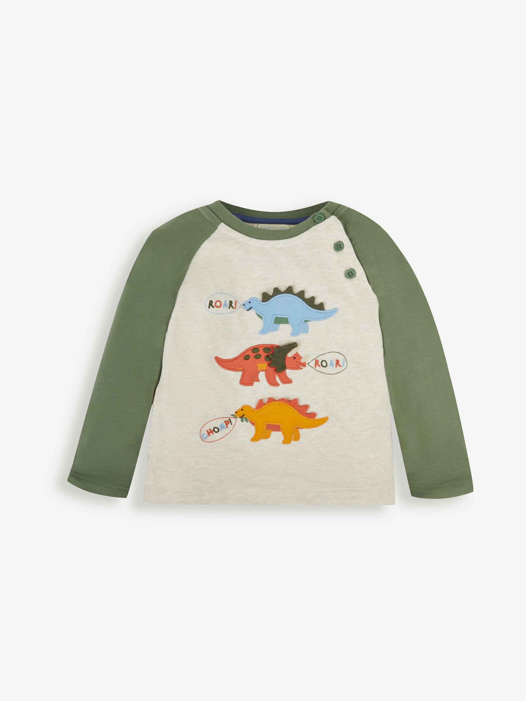 Natural Dino Appliqué Top - Image 1 of 3