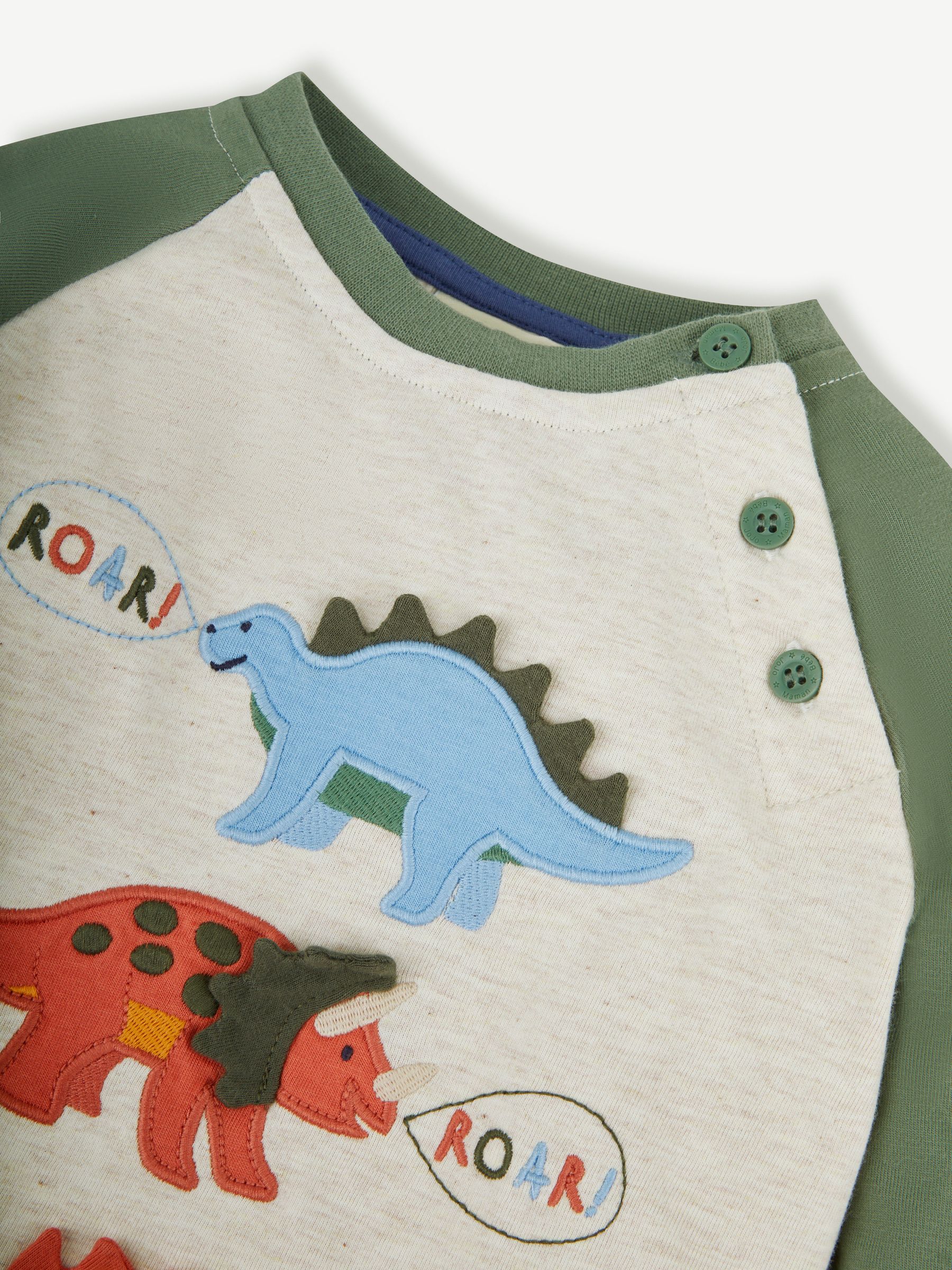 Natural Dino Appliqué Top - Image 3 of 3
