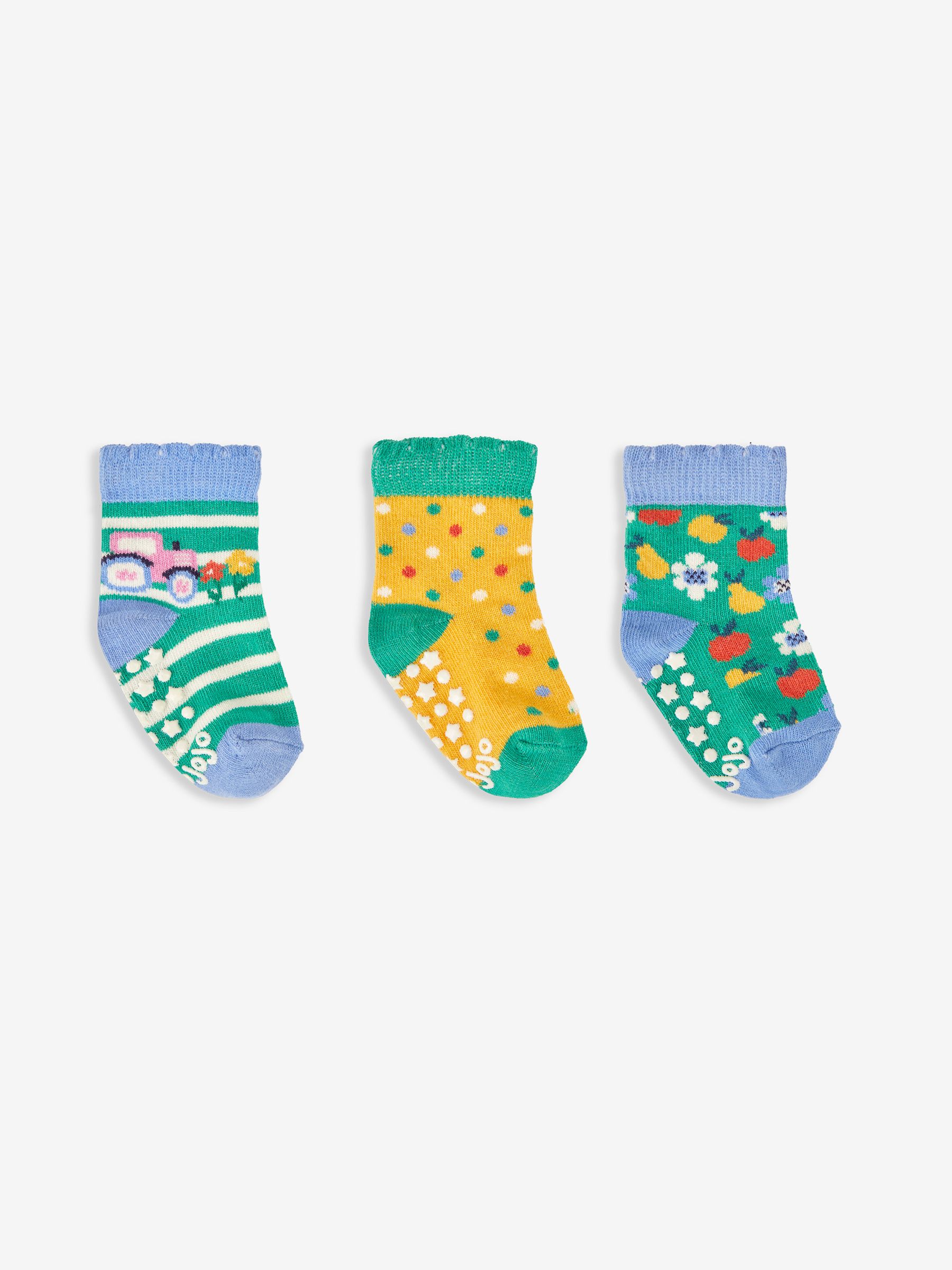 Yellow 3-Pack Tractor Socks - Image 1 of 4