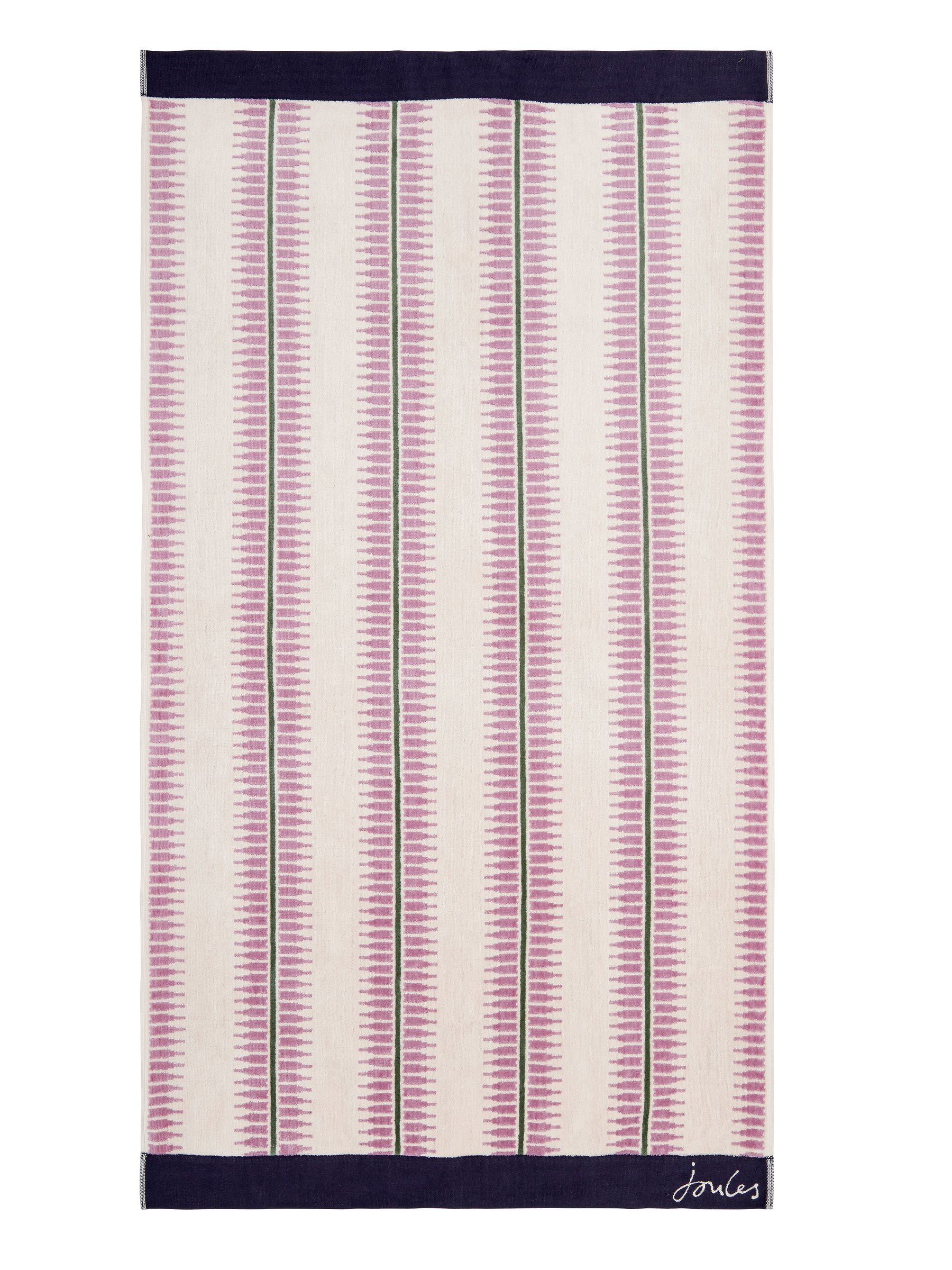 Oat Fruity Stripe 100% Cotton Towels - Image 2 of 2