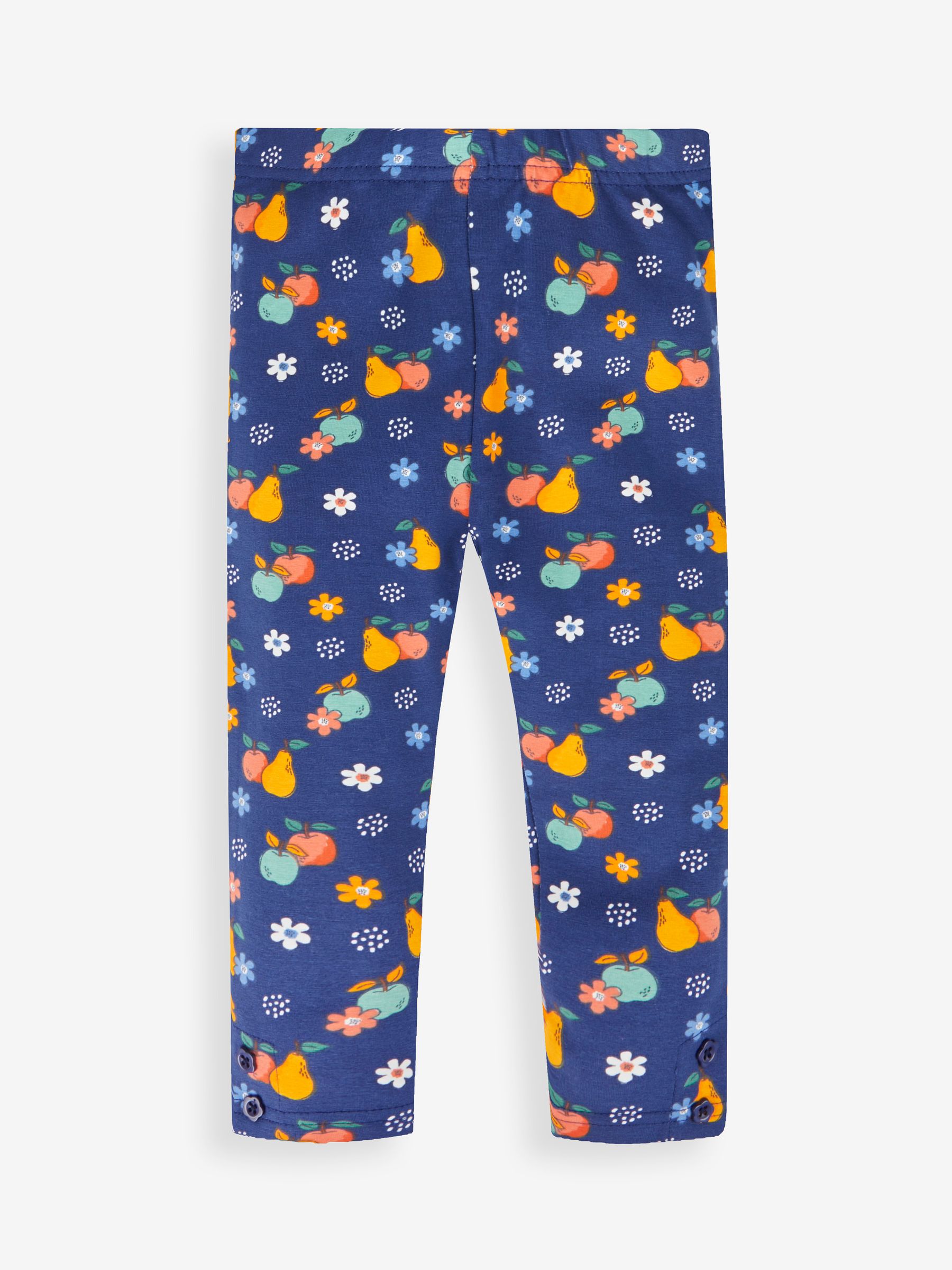 Navy Blue Fruit & Yellow Girls' 2-Pack Leggings - Image 2 of 5