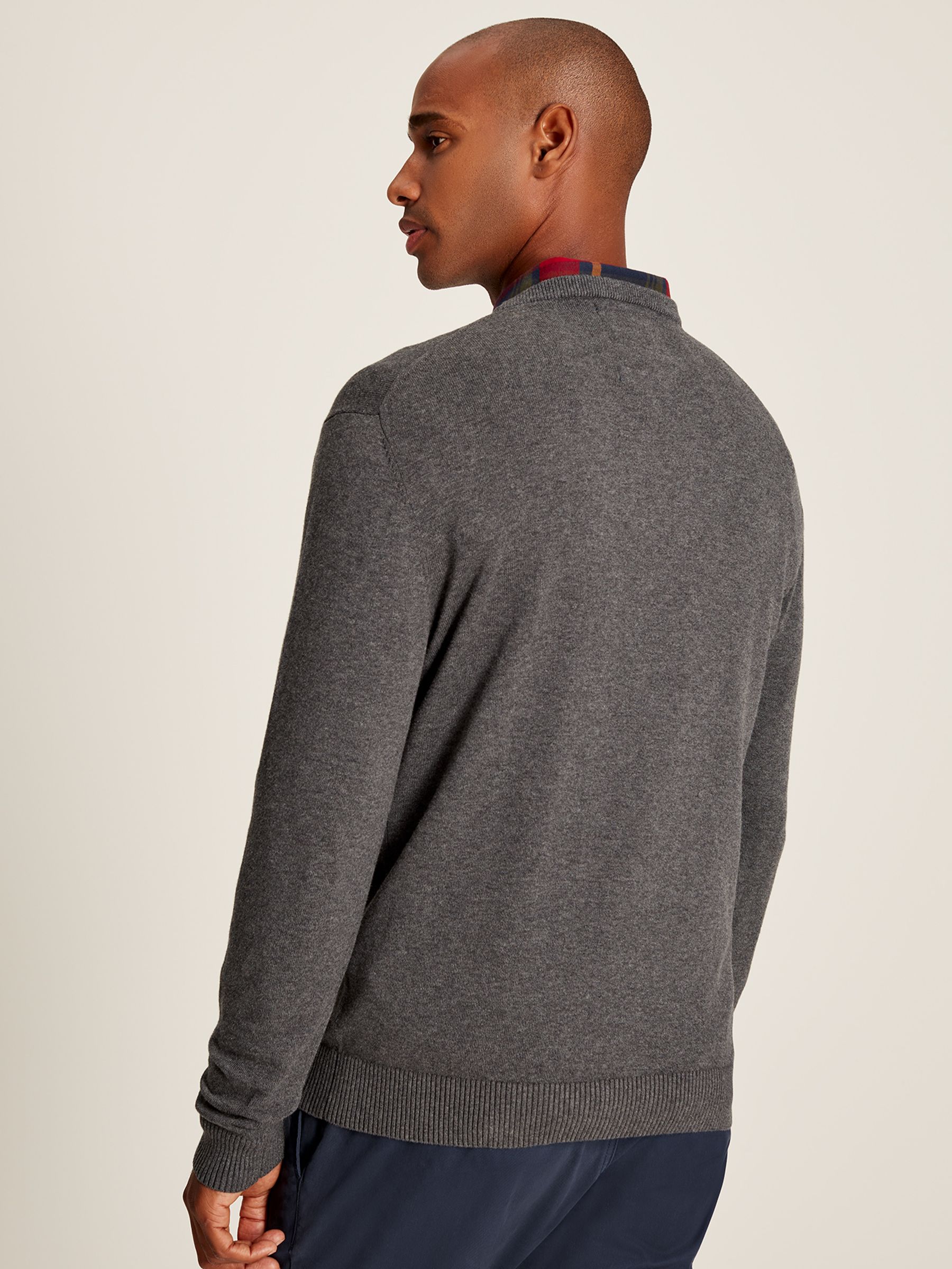 Jarvis Grey Cotton Crew Neck Jumper - Image 2 of 6