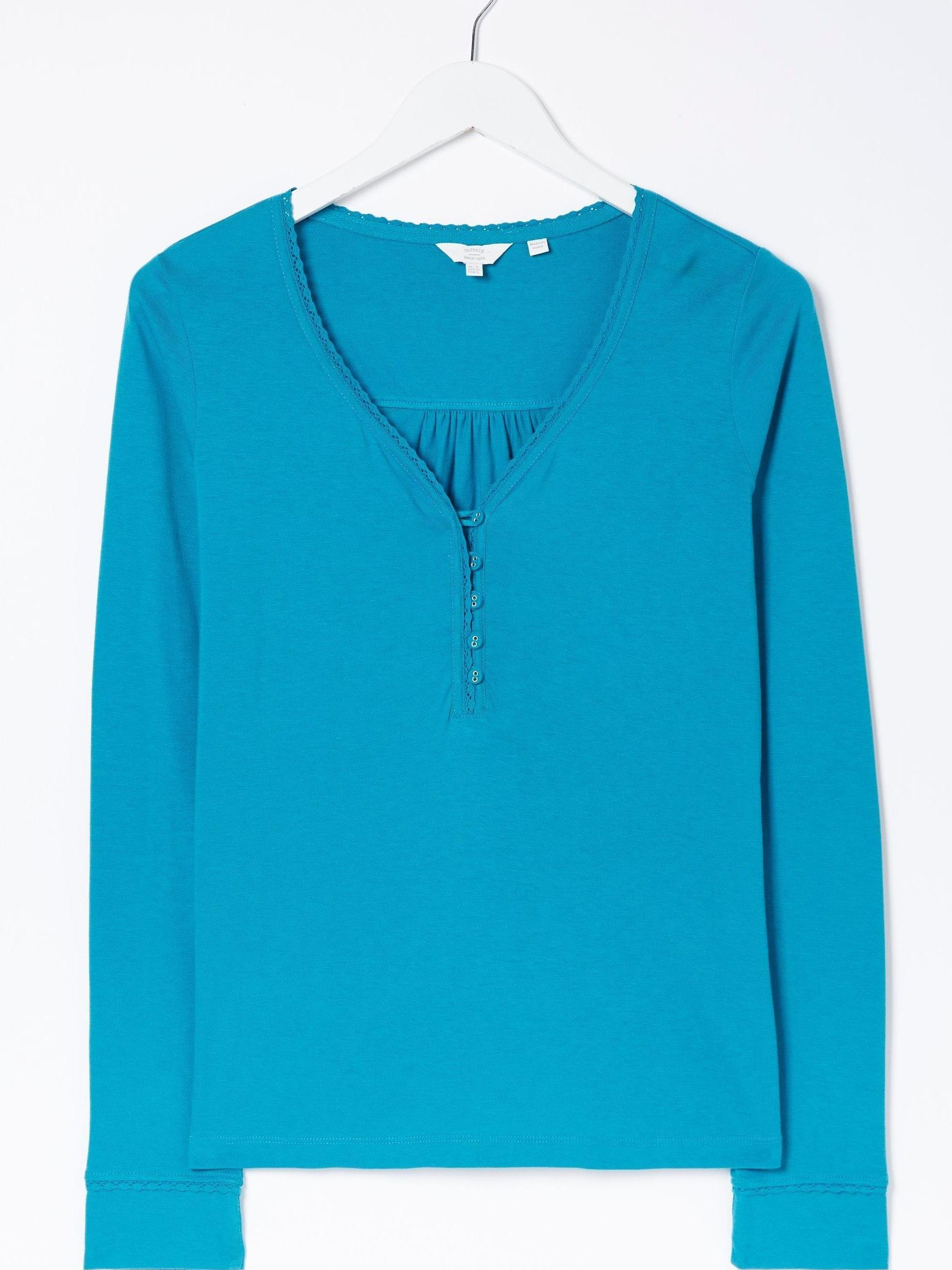 Blue Henley Top - Image 4 of 4