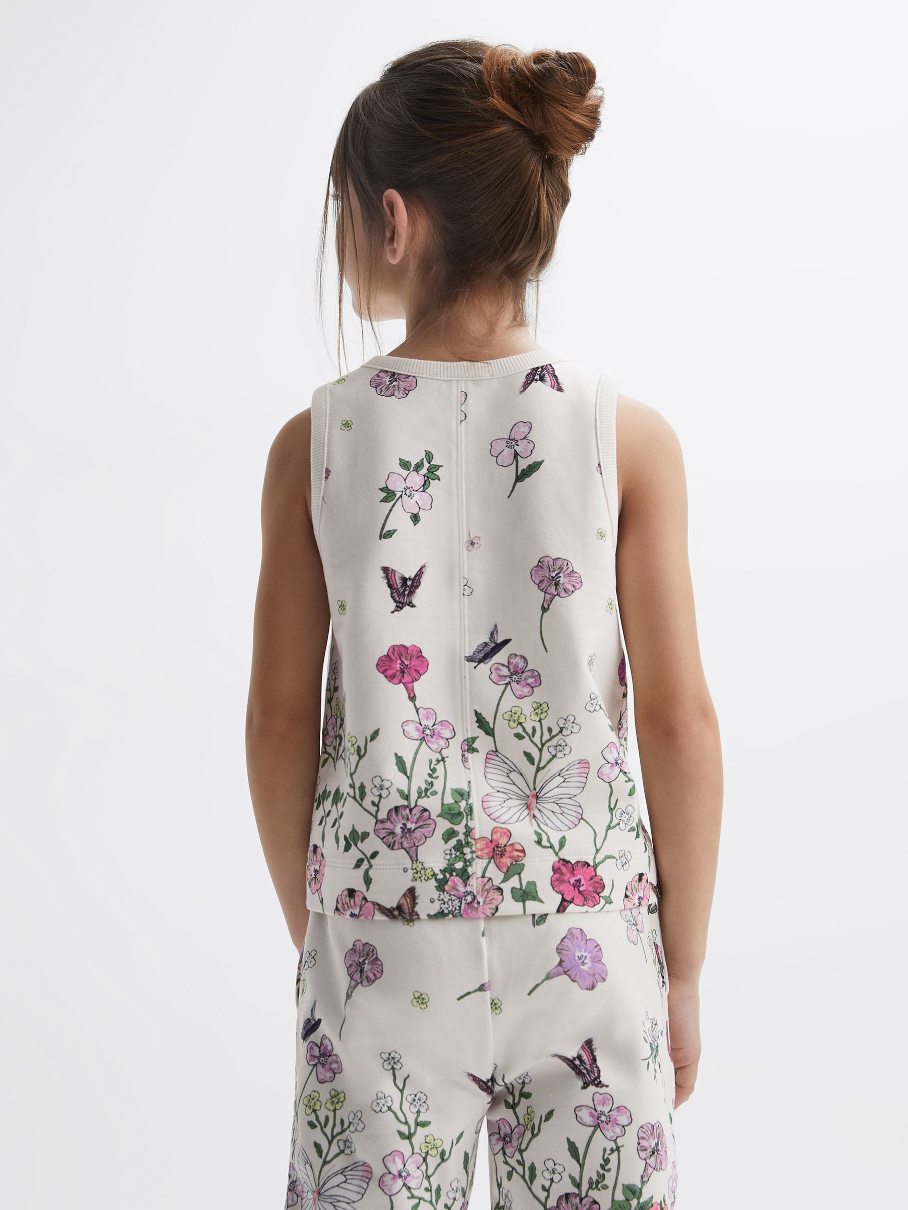 9-12 yrs Floral Print Vest in Pink Print - Image 5 of 7