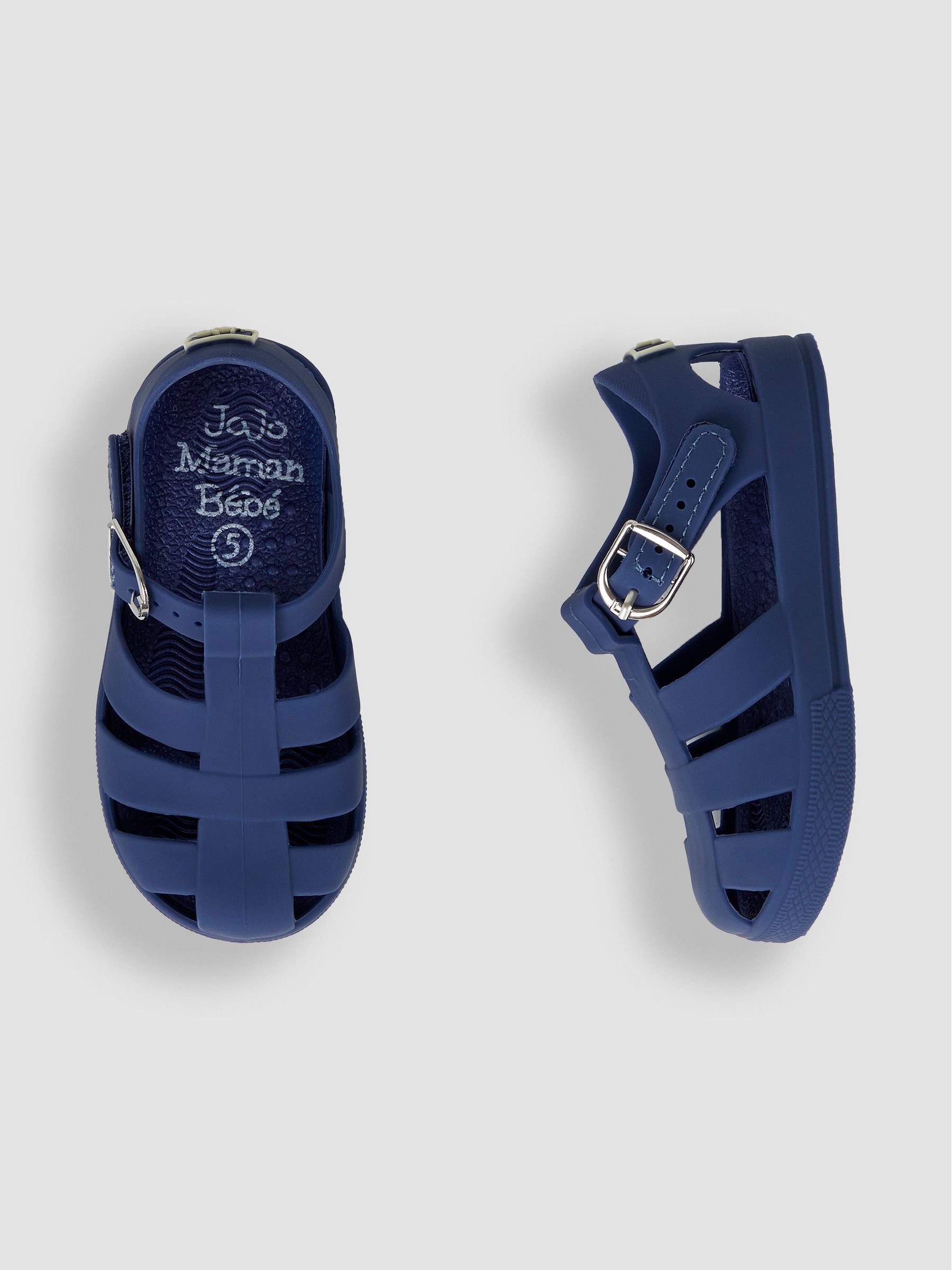 Navy Blue Jelly Sandals - Image 3 of 6