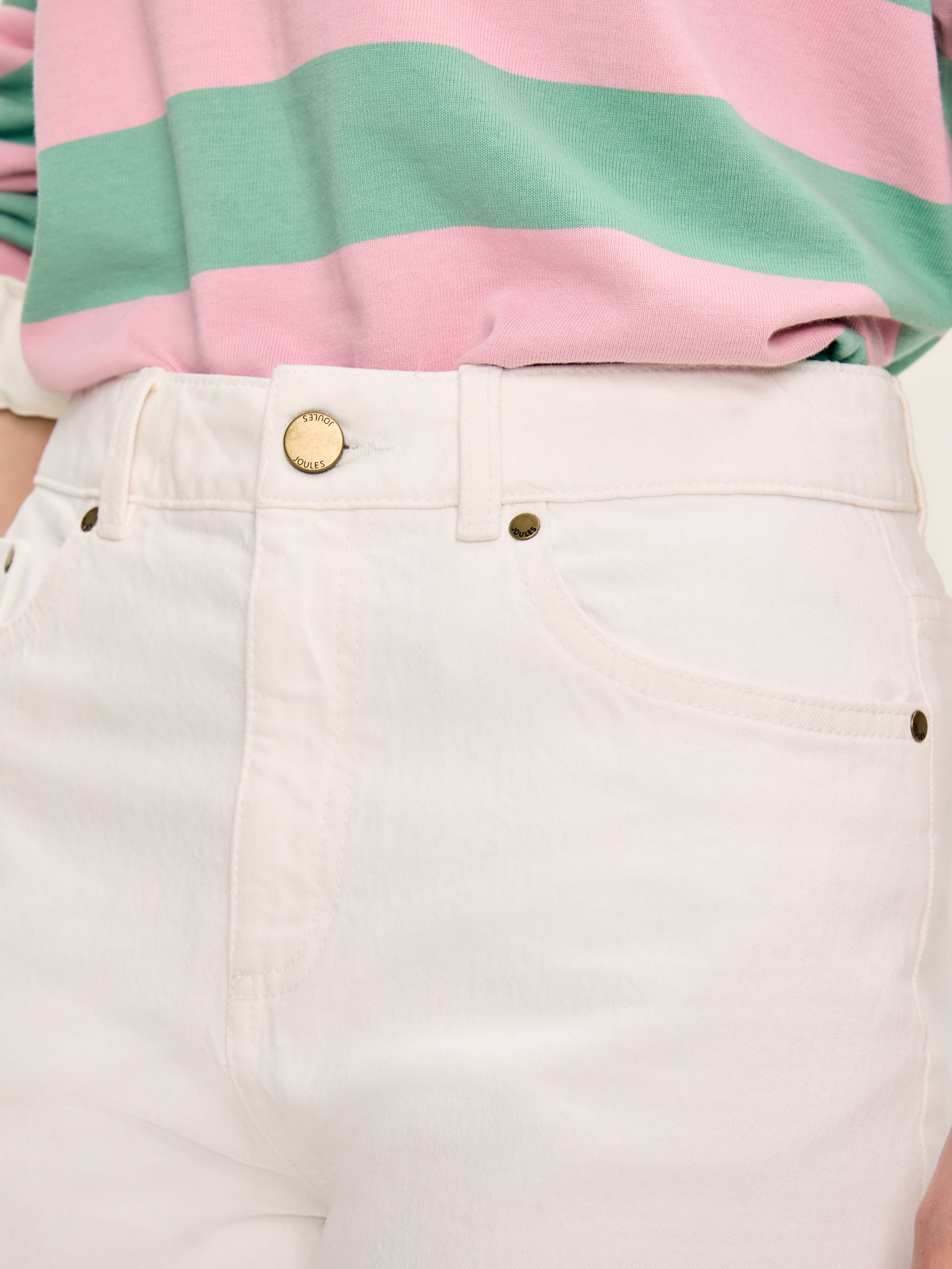 White Denim Shorts - Image 2 of 2