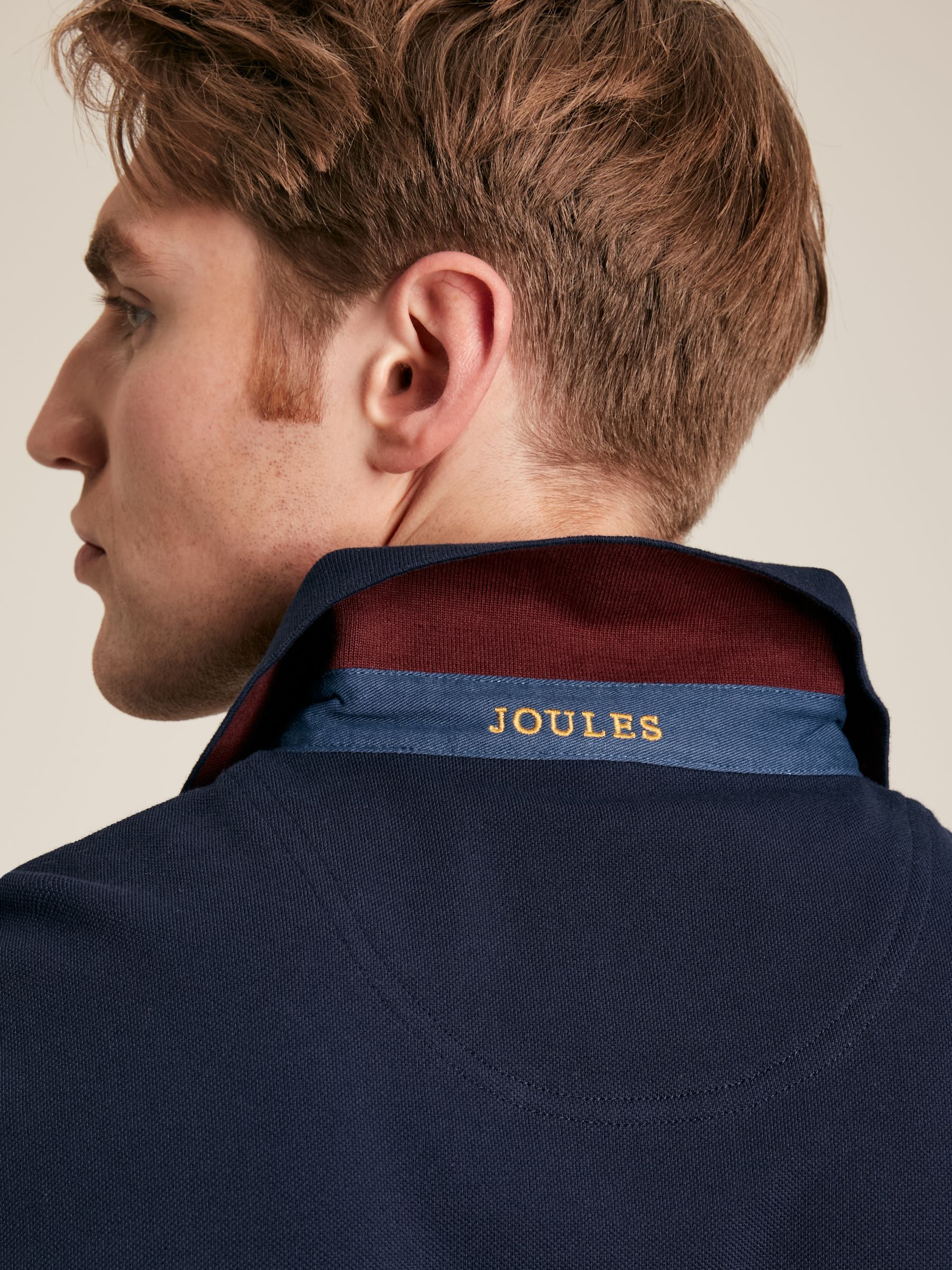 Embellished Navy Blue Classic Fit Polo Shirt - Image 5 of 6