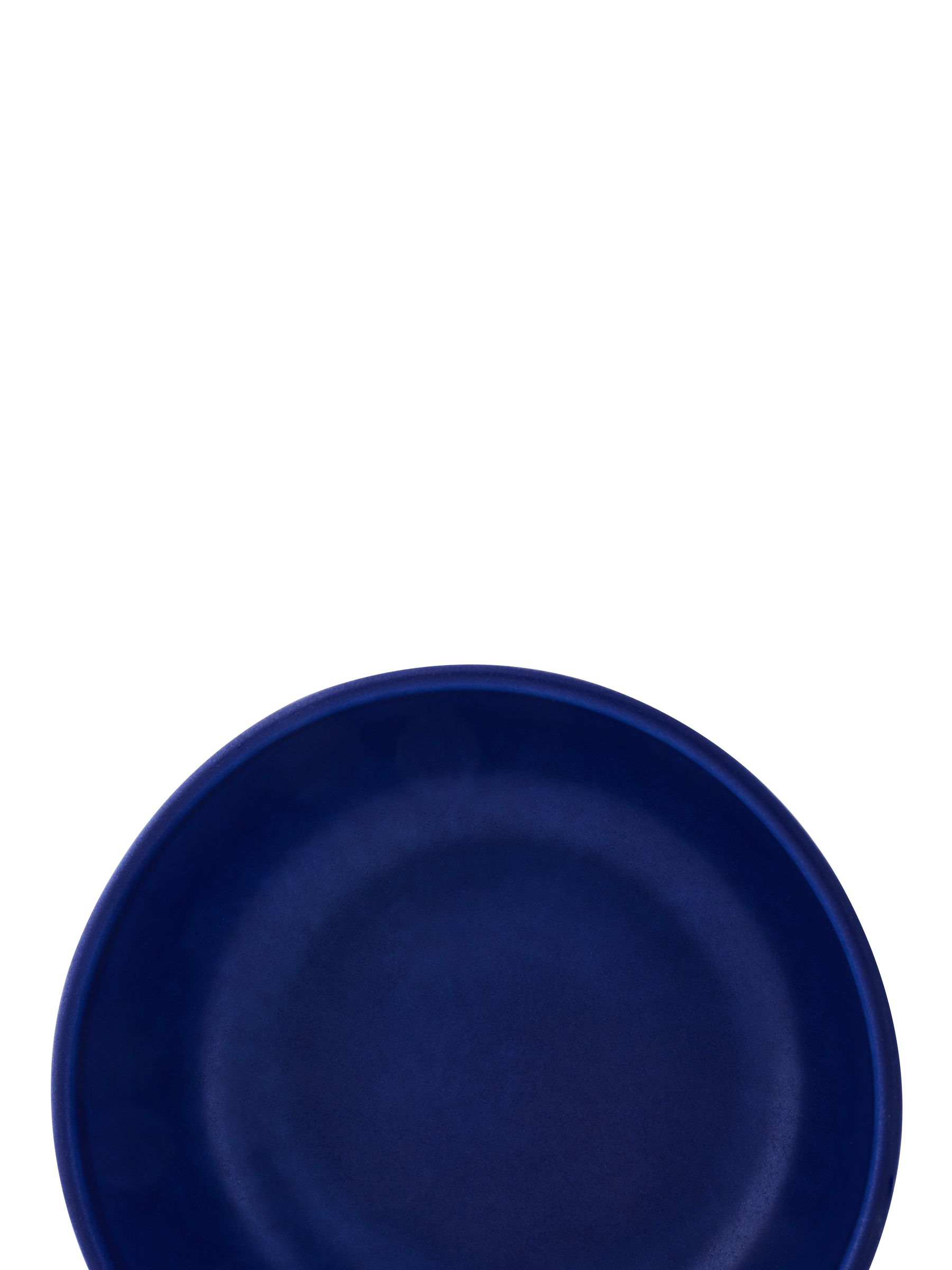 Curateology Set of 4 Cobalt Blue LoHo Reactive Glaze Cereal Bowls - Image 3 of 5