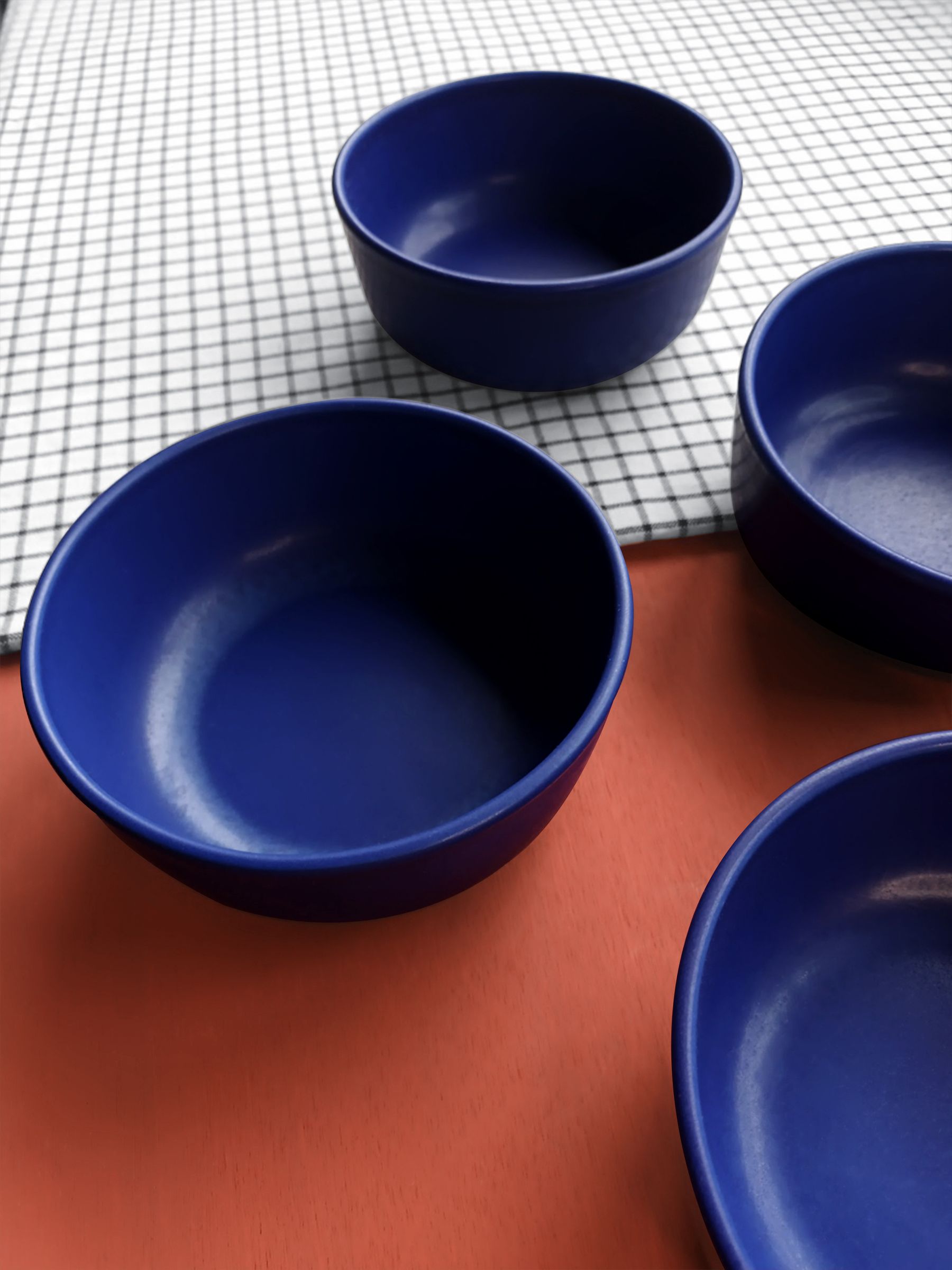 Curateology Set of 4 Cobalt Blue LoHo Reactive Glaze Cereal Bowls - Image 5 of 5 Curateology Set of 4 Cobalt Blue LoHo Reactive Glaze Cereal Bowls - Image 5 of 5