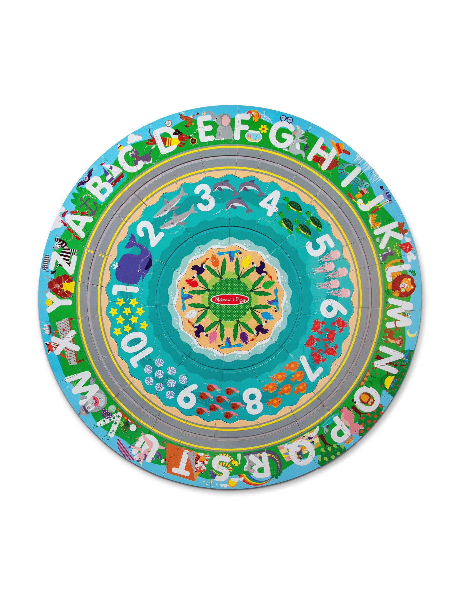 Melissa & Doug Round the Shore Floor Puzzle Play Set - Image 1 of 9