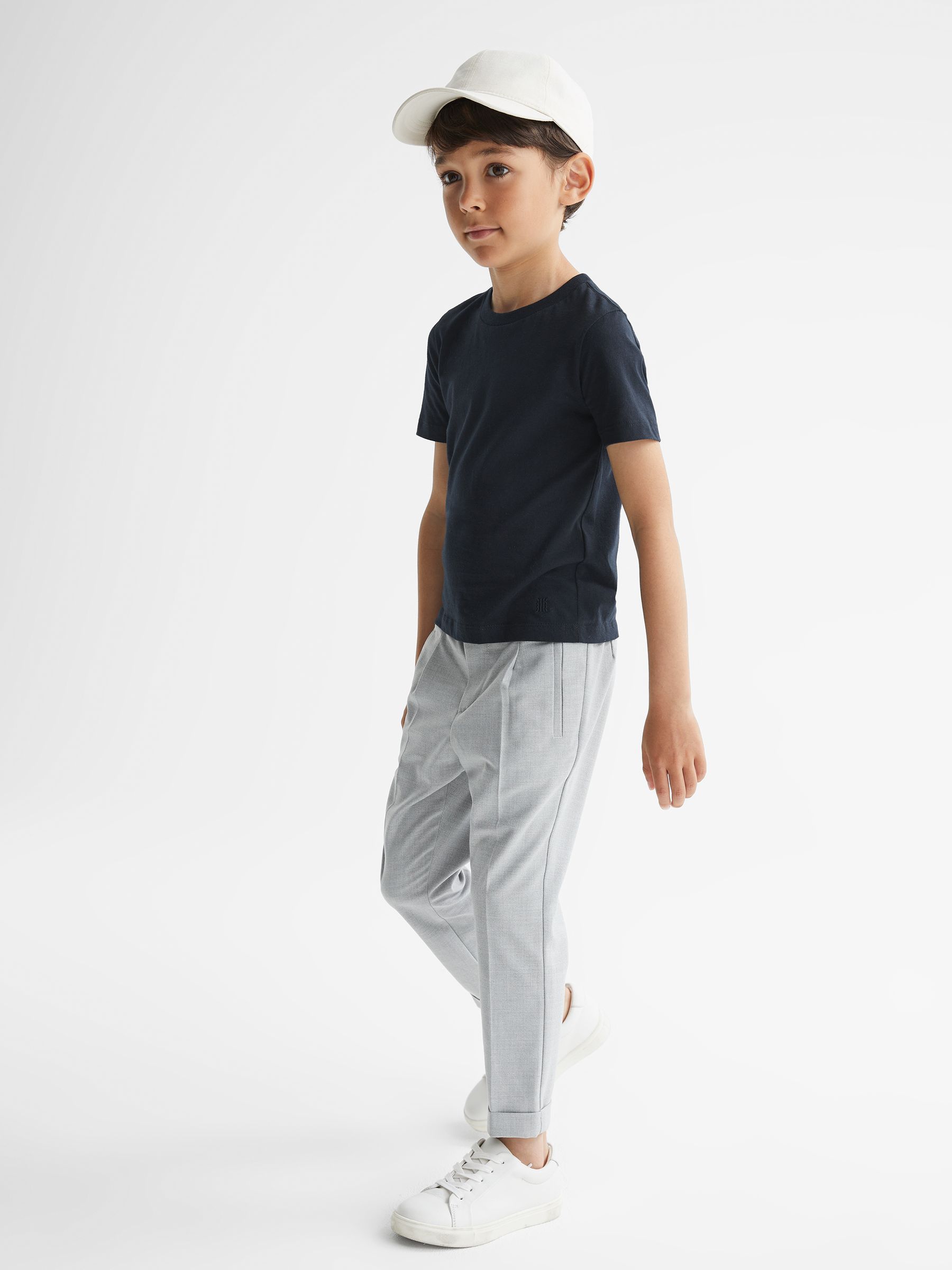 Junior Three Pack Of Crew-Neck T-Shirts in Multi - Image 7 of 7