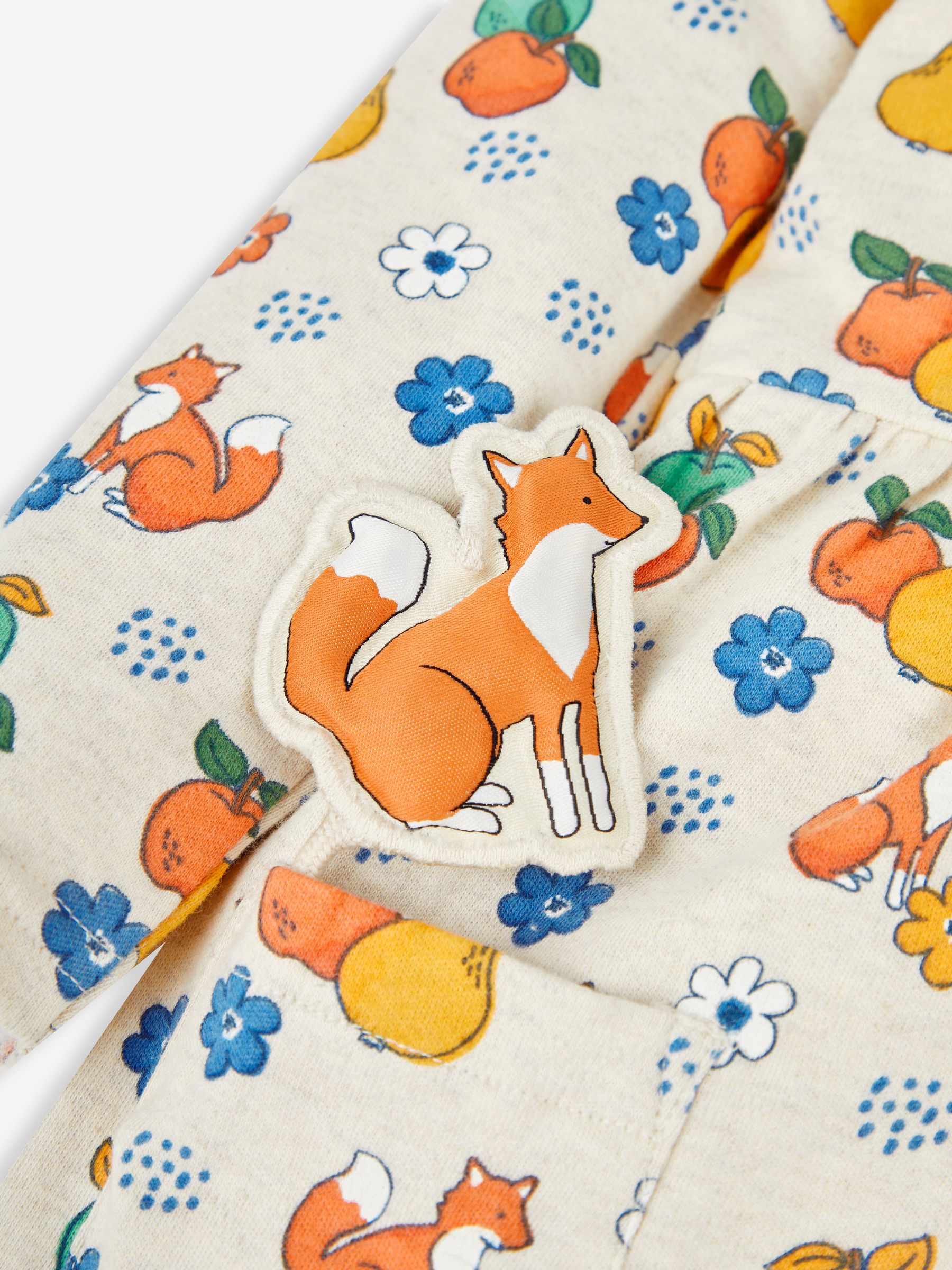 Stone Natural Fox & Fruit Button Front Dress - Image 4 of 5