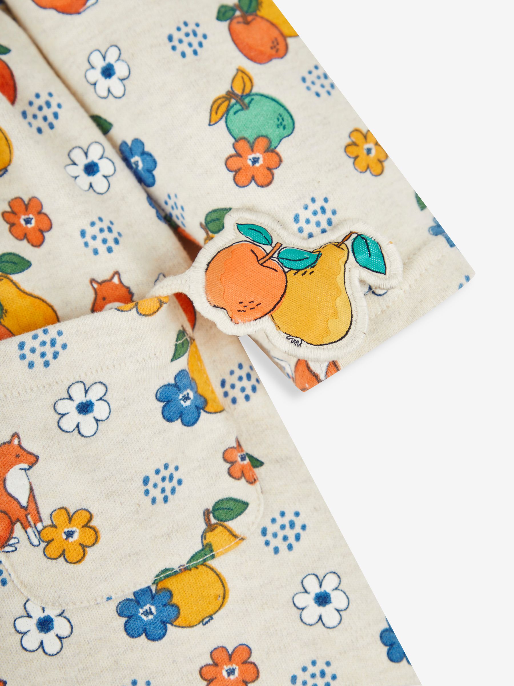 Stone Natural Fox & Fruit Button Front Dress - Image 5 of 5