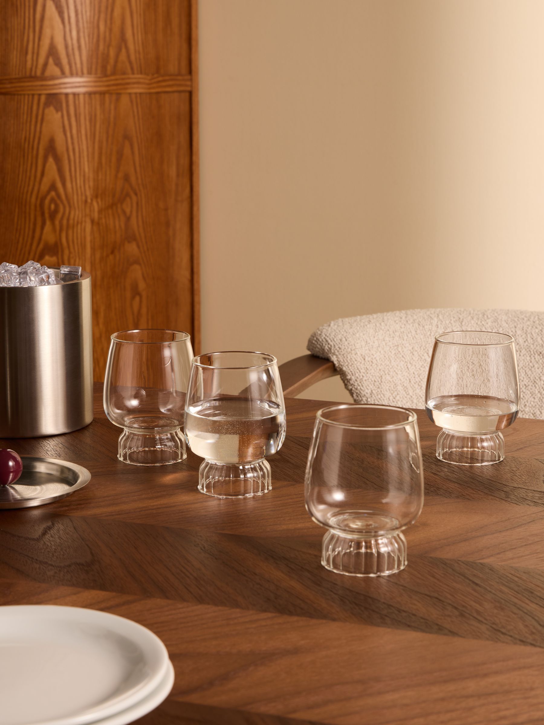 Set of 4 Edith Tumblers in Clear - Image 1 of 6