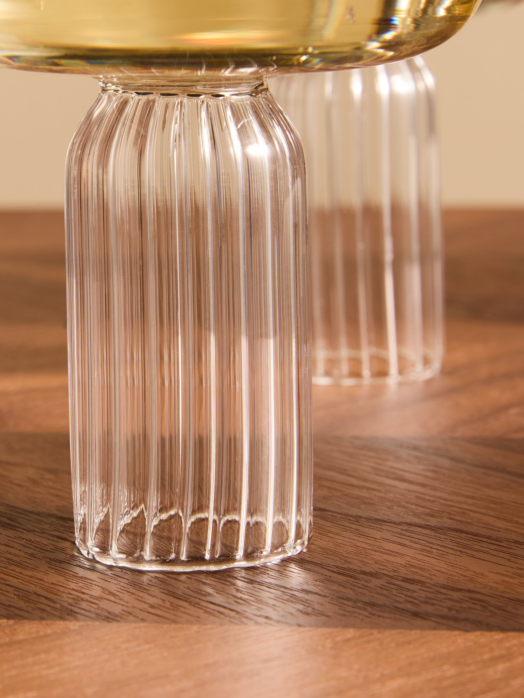 Set of 4 Edith Champagne Flutes in Clear - Image 2 of 3